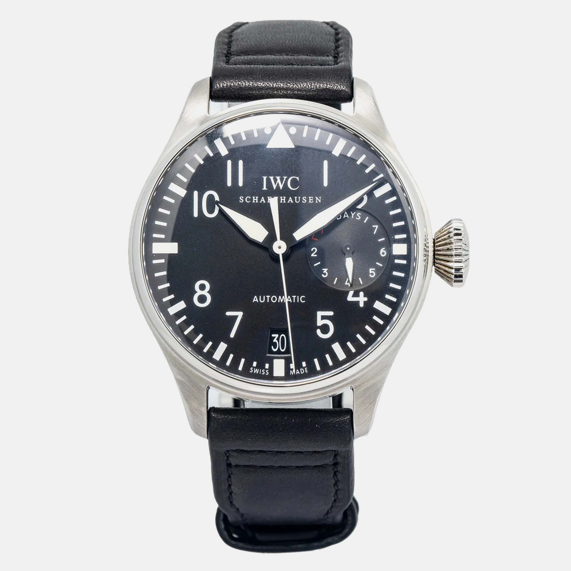 

IWC Big Pilot IW500401 Automatic Black Stainless Steel Men's Wristwatch