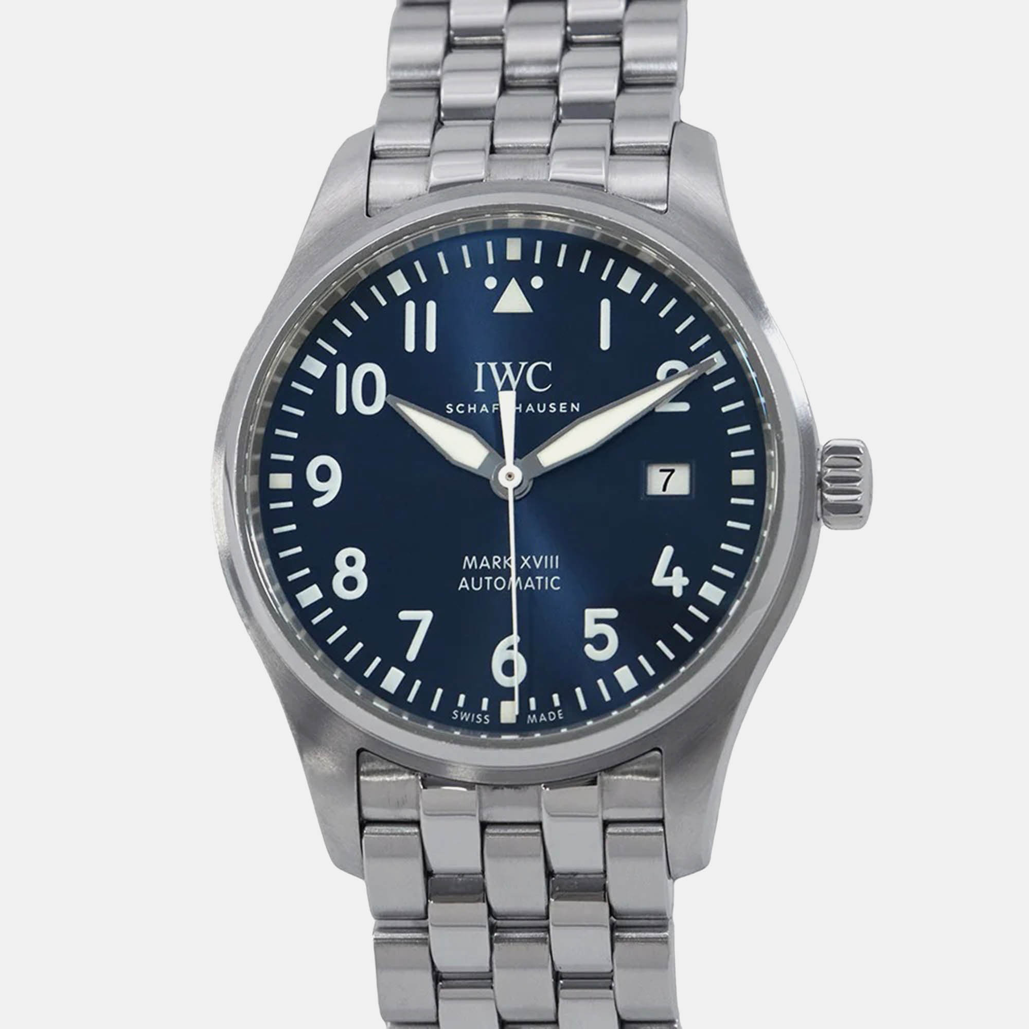 

IWC Pilot's Watch Mark XVII IW327016 Automatic Blue Stainless Steel Men's Wristwatch 40 mm