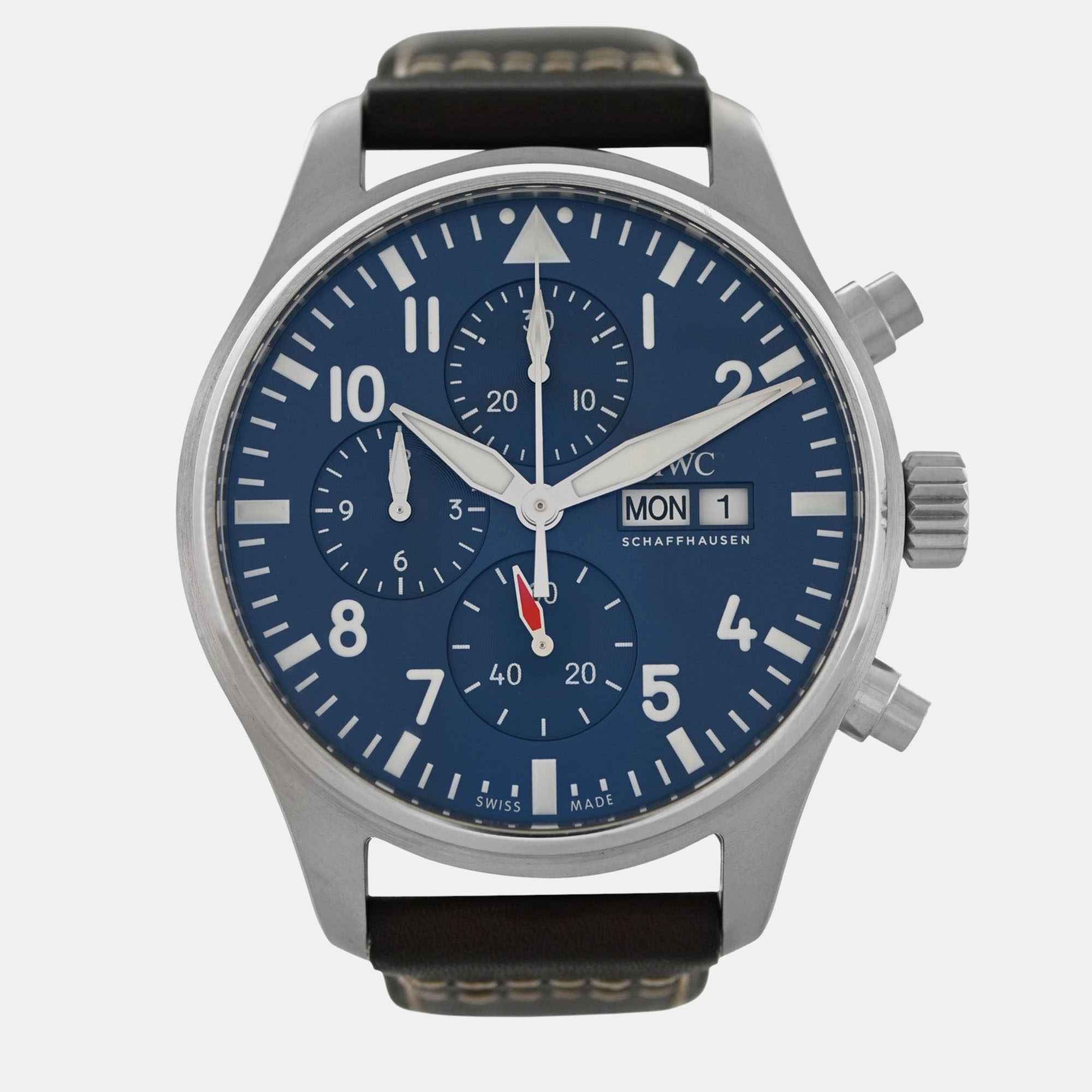 

IWC Pilot's IW378003 Automatic Blue Stainless Steel Men's Wristwatch 43 mm