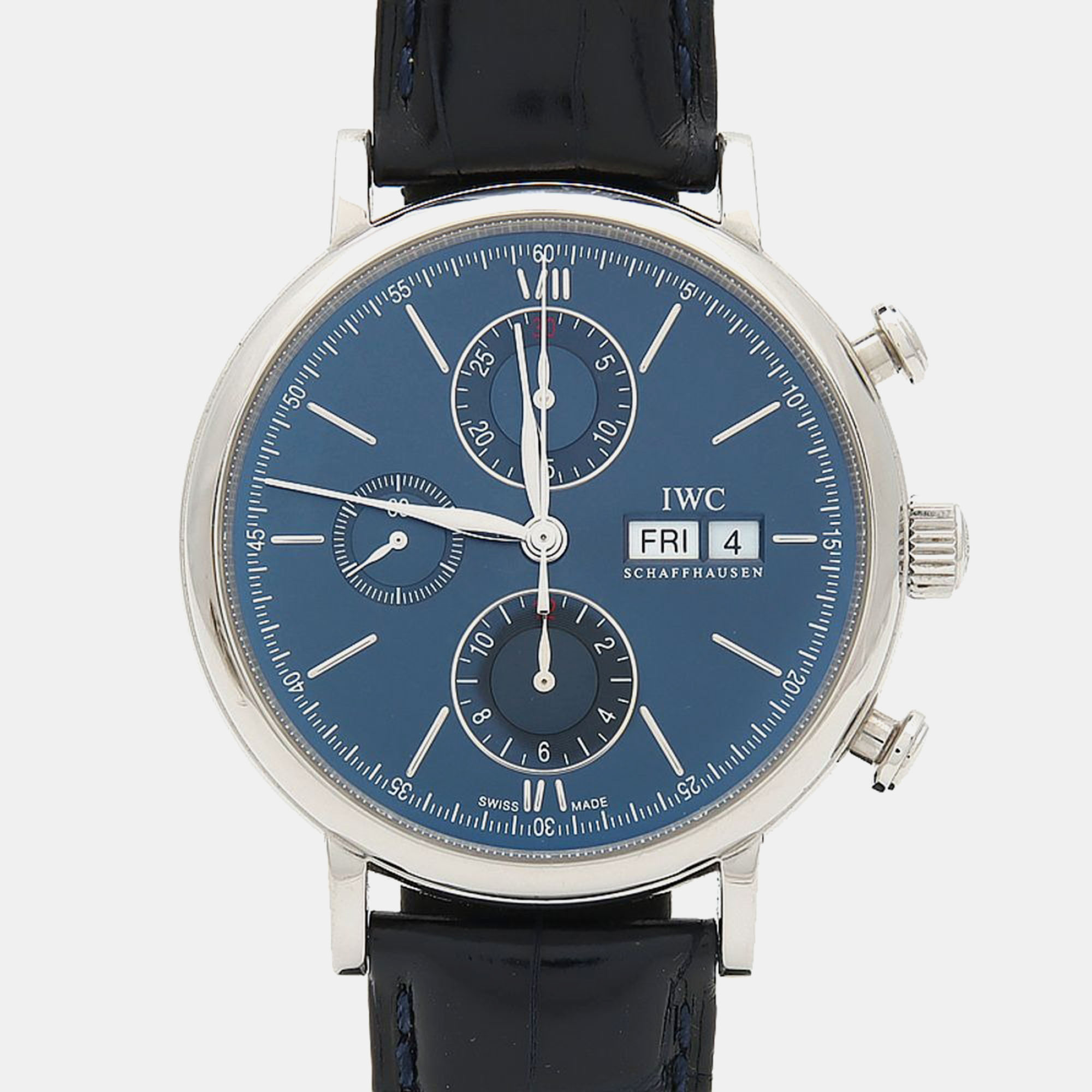 

IWC Portofino IW391019 Automatic Stainless Steel Men's Wristwatch 42 mm, Blue