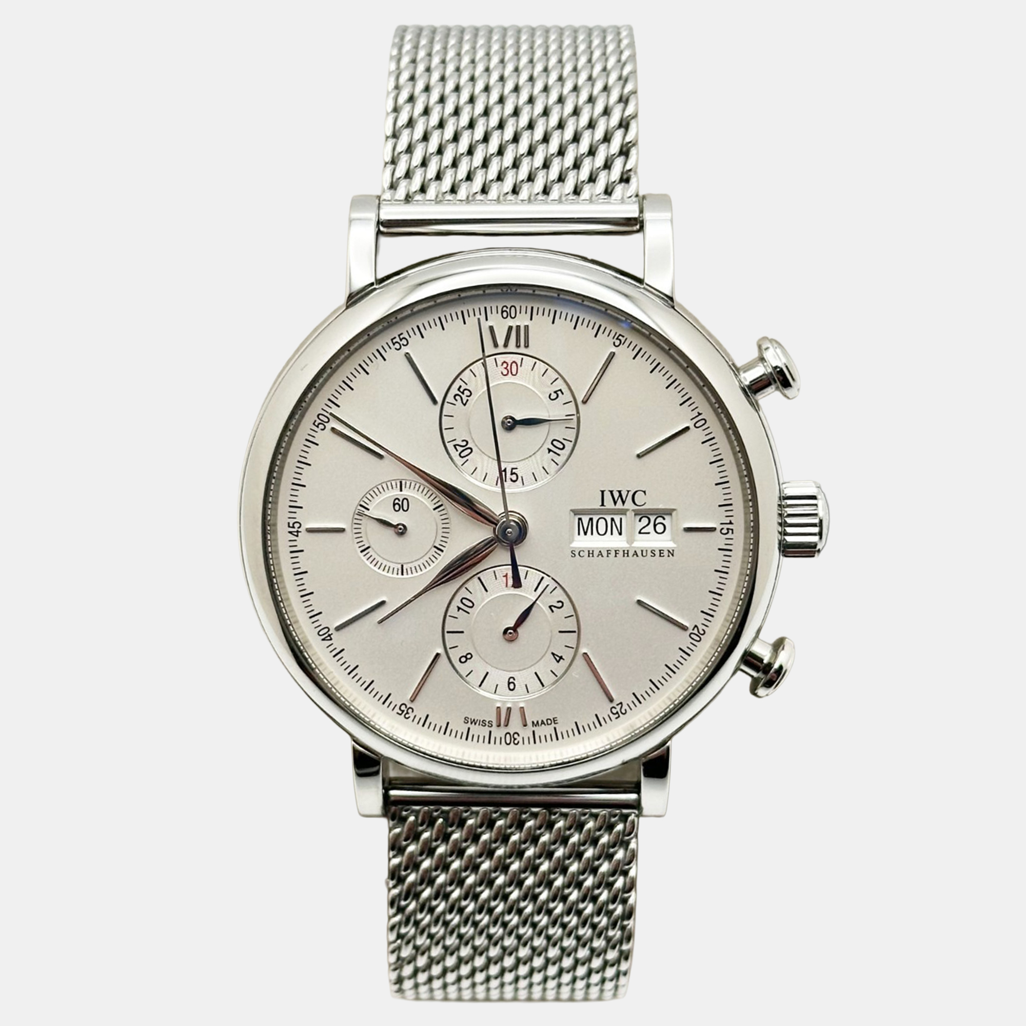 

IWC Portofino Chronograph IW391009 Automatic White Stainless Steel Men's Wristwatch 42 mm