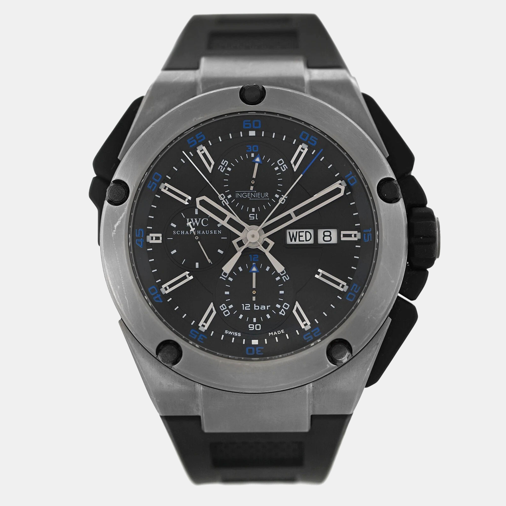 

IWC Ingenieur Double Chronograph IW376501 Automatic Black Titanium Men's Wristwatch 45 mm