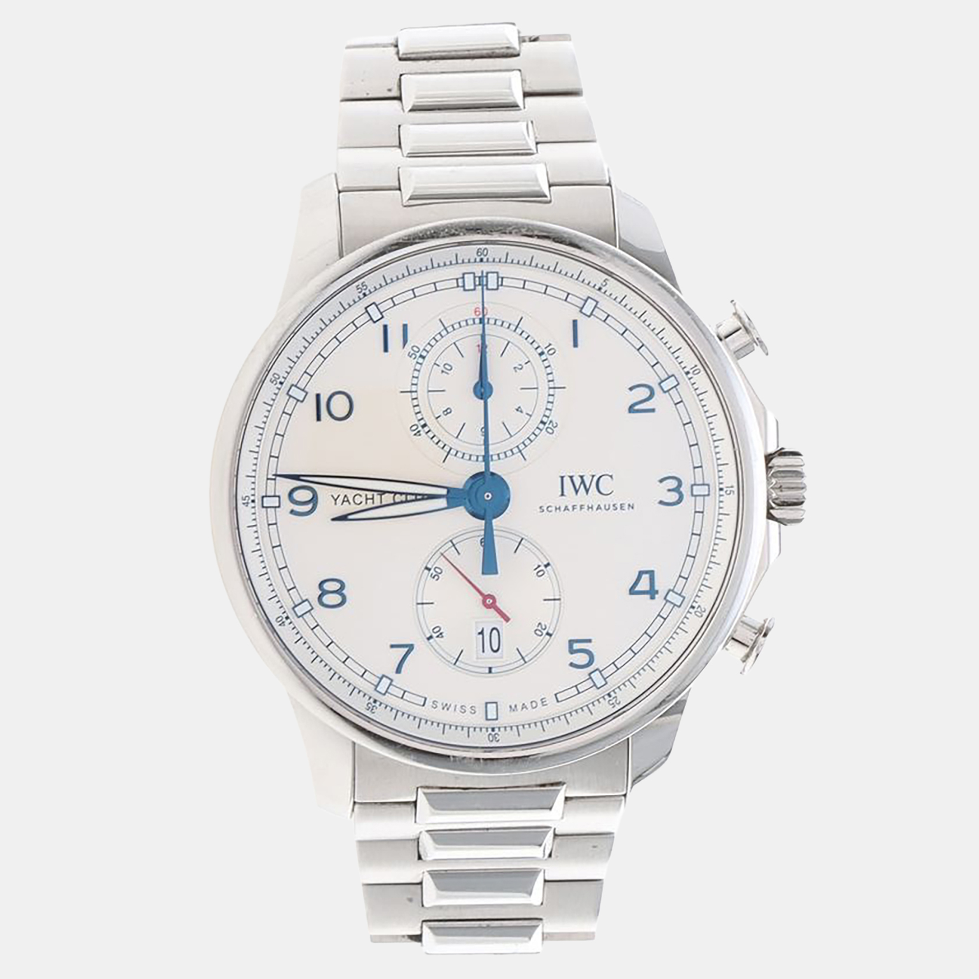 

IWC Portuguese Yacht Club Chronograph IW390702 Automatic White Stainless Steel Men's Wristwatch