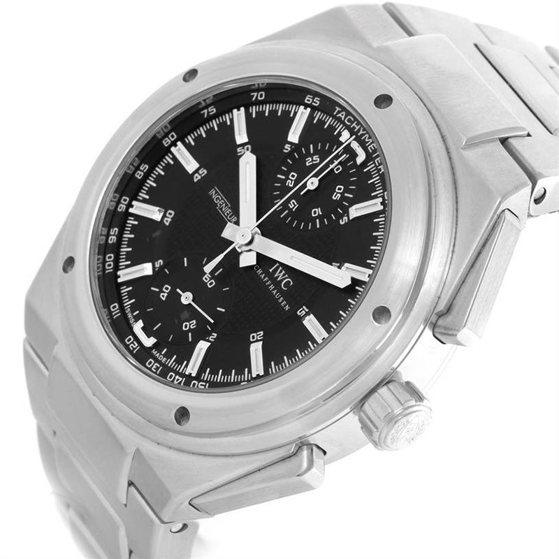 

IWC Black Stainless Steel Ingenieur Automatic Chronograph IW372501 Men's Wristwatch