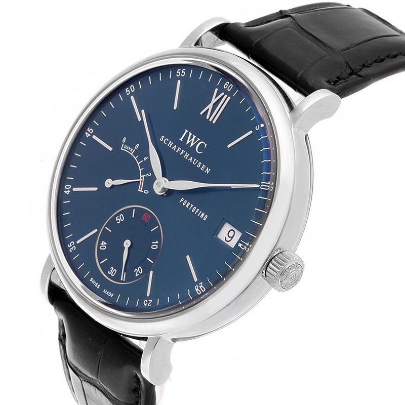 

IWC Blue Stainless Steel Portofino