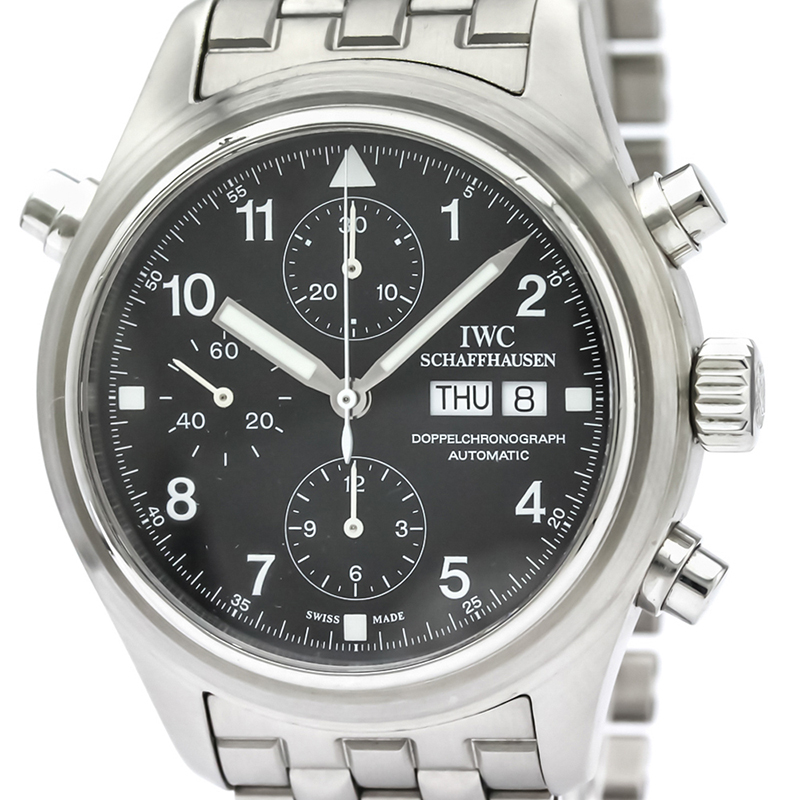 

IWC Black Stainless Steel Pilot IW371319 Men's Wristwatch