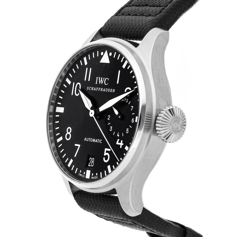 

IWC Black Stainless Steel and Canvas Big Pilot's IW5004-01 Men's Wristwatch