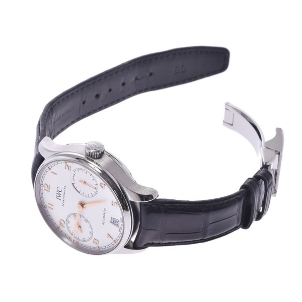 

IWC Silver Stainless Steel Portugieser Automatic IW500704 Men's Wristwatch