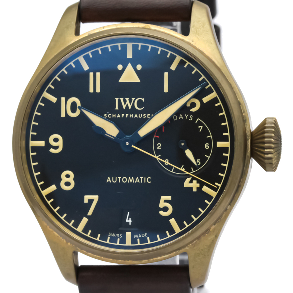 

IWC Black Bronze Titanium Big Pilot Heritage Automatic IW501005 Men's Wristwatch