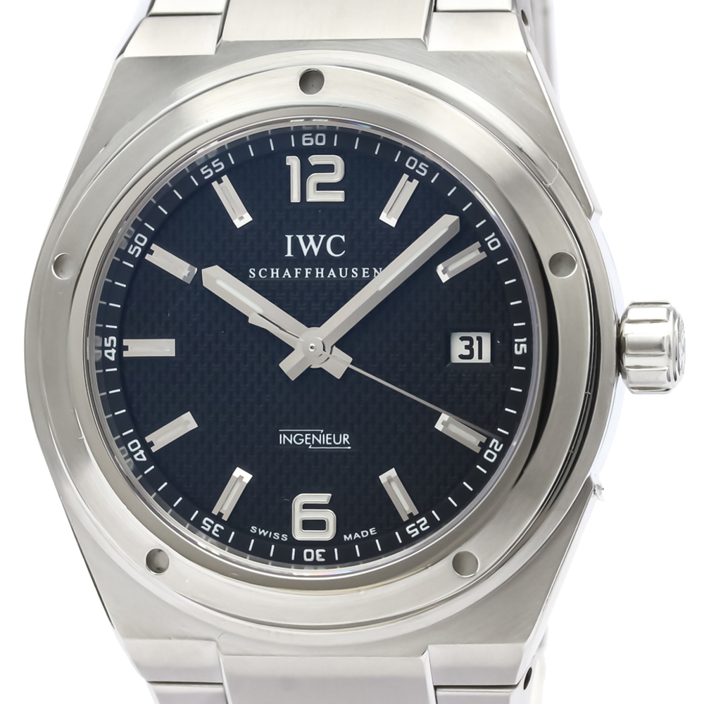 

IWC Black Stainless Steel Ingenieur Automatic IW322701 Men's Wristwatch