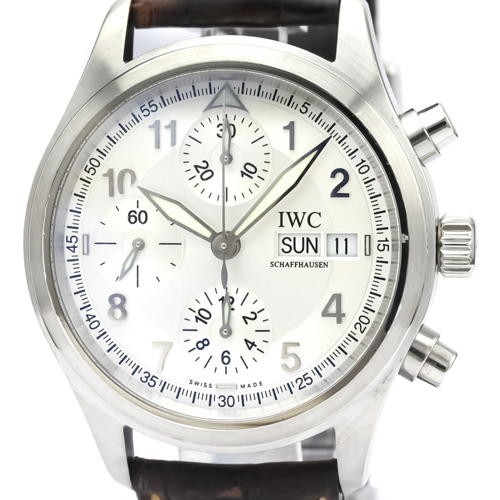 

IWC Silver Stainless Steel Spitfire Chronograph Automatic IW370623 Men's Wristwatch