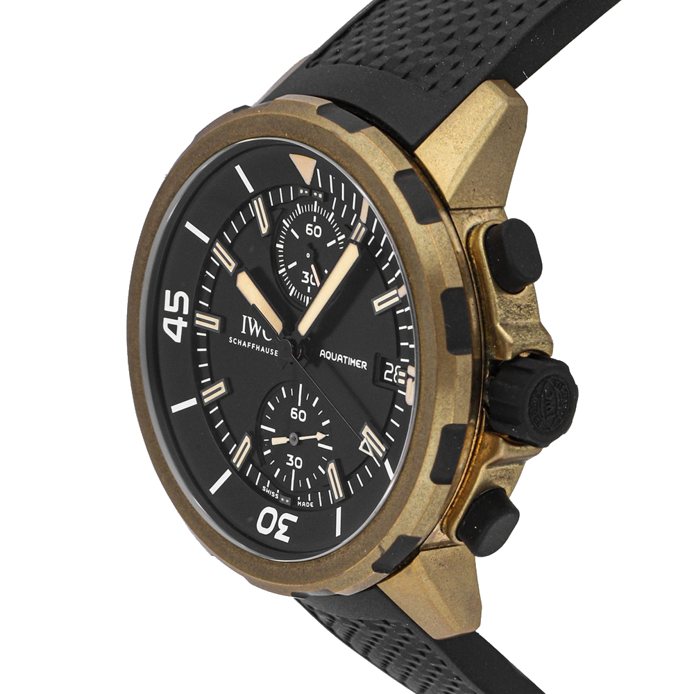 

IWC Black Bronze Aquatimer Chronograph Edition "Expedition Charles Darwin" IW3795-03 Men's Wristwatch