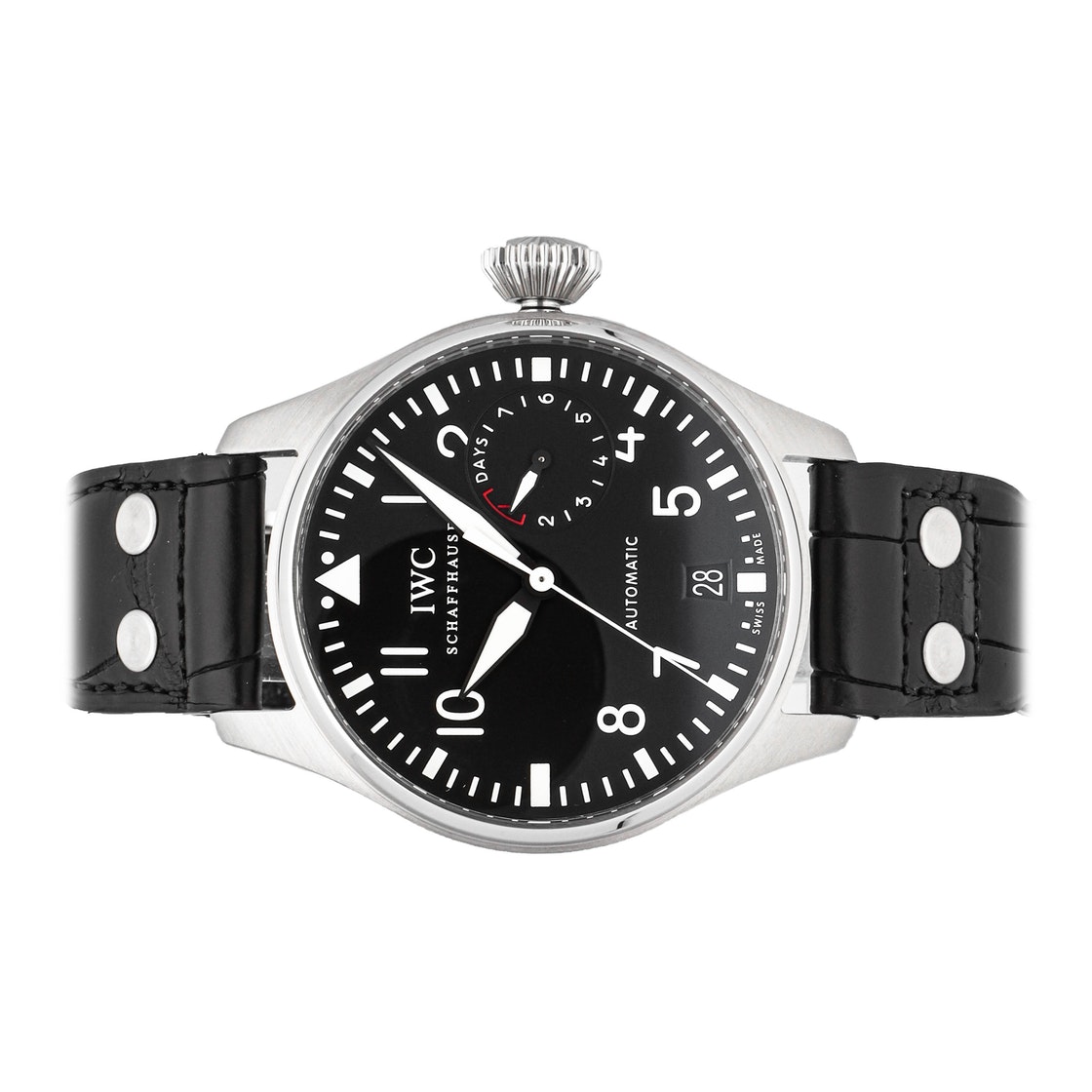 

IWC Black Stainless Steel Big Pilot IW5009-01 Men's Wristwatch