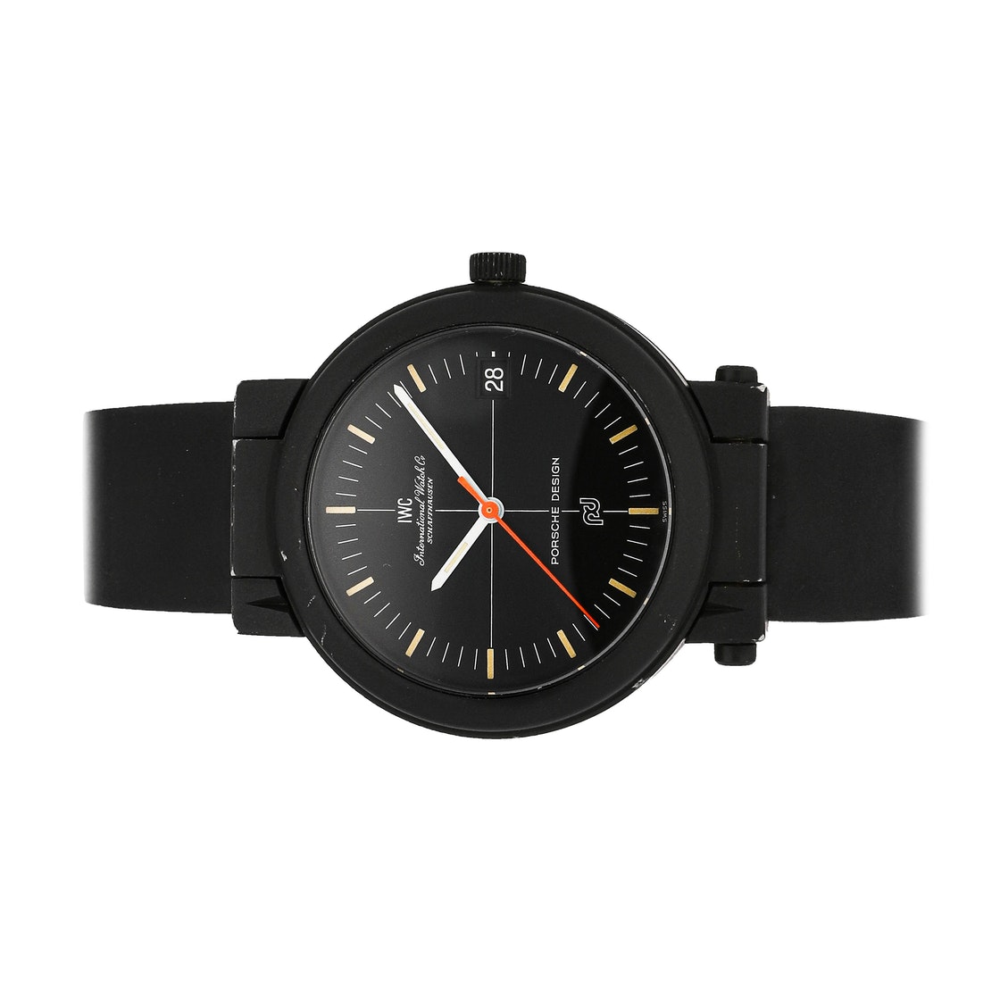 

IWC Black Allunium Porsche Compass IW3510 Men's Wristwatch