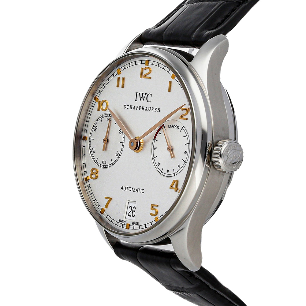 

IWC Silver Stainless Steel Portugieser