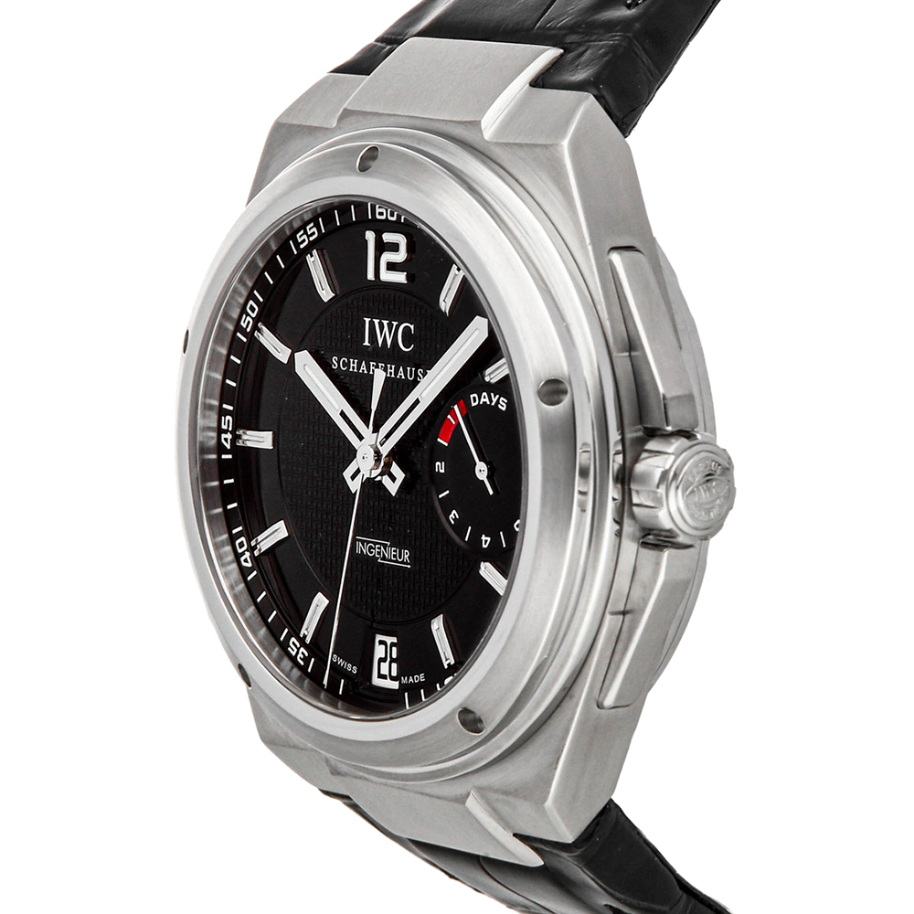 

IWC Black Stainless Steel Big Ingenieur IW5005-01 Men's Wristwatch