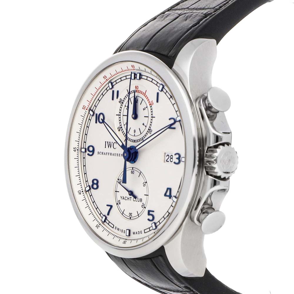 

IWC Silver Stainless Steel Portugieser Yacht Club Chronograph Edition "Ocean Racer" IW3902-16 Men's Wristwatch