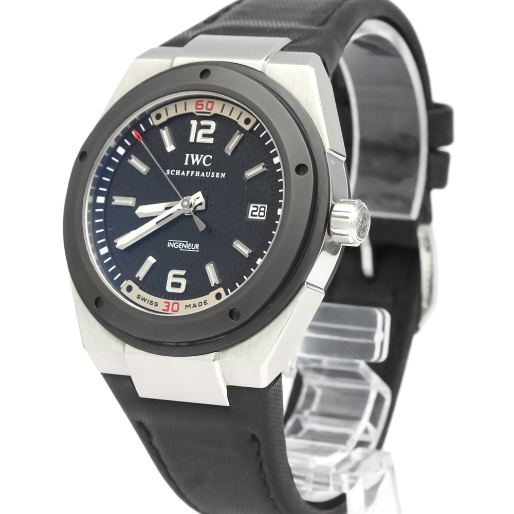 

IWC Black Ceramic And Stainless Steel Ingenieur Automatic IW323401 Men's Wristwatch