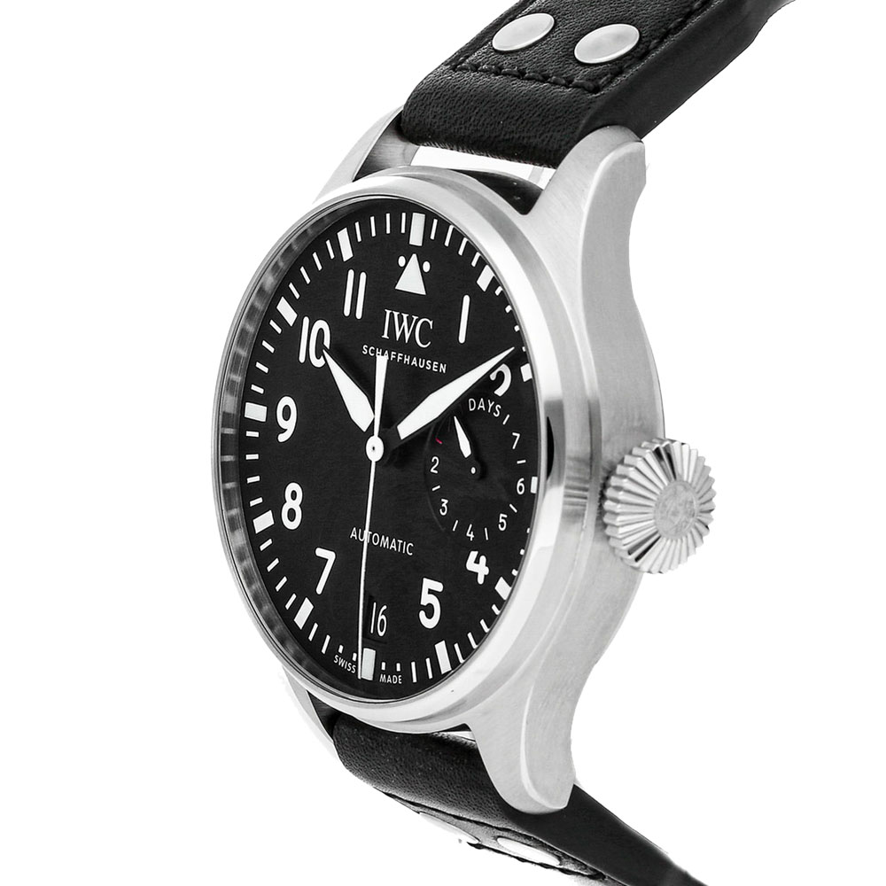 

IWC Black Stainless Steel Big Pilot's Watches IW5009-12 Men's Wristwatch