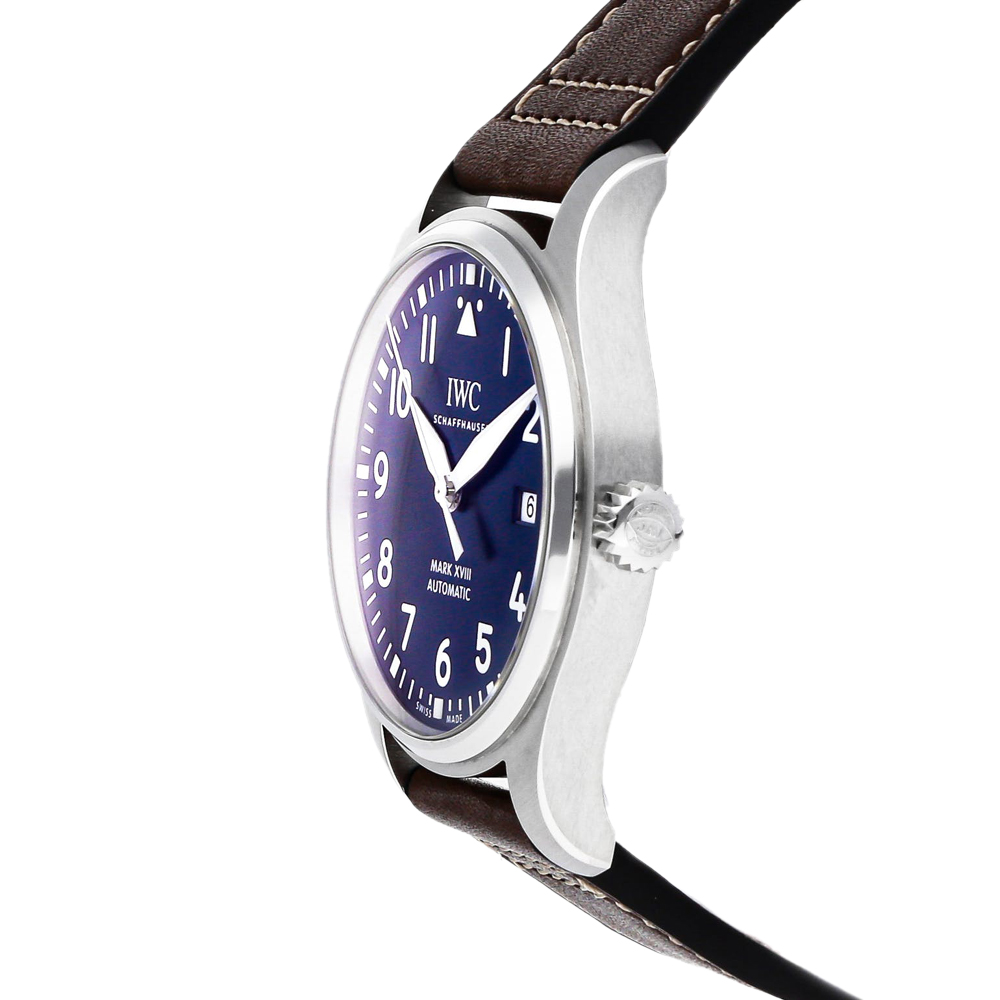 

IWC Blue Stainless Steel Pilot's Watch Mark XVIII Le Petit Prince IW3270-10 Men's Wristwatch 40 MM