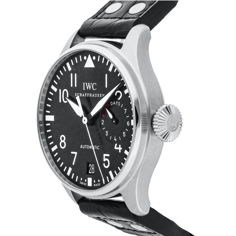 

IWC Black Stainless Steel Big Pilot's Watches IW5004-01 Men's Wristwatch 46 MM