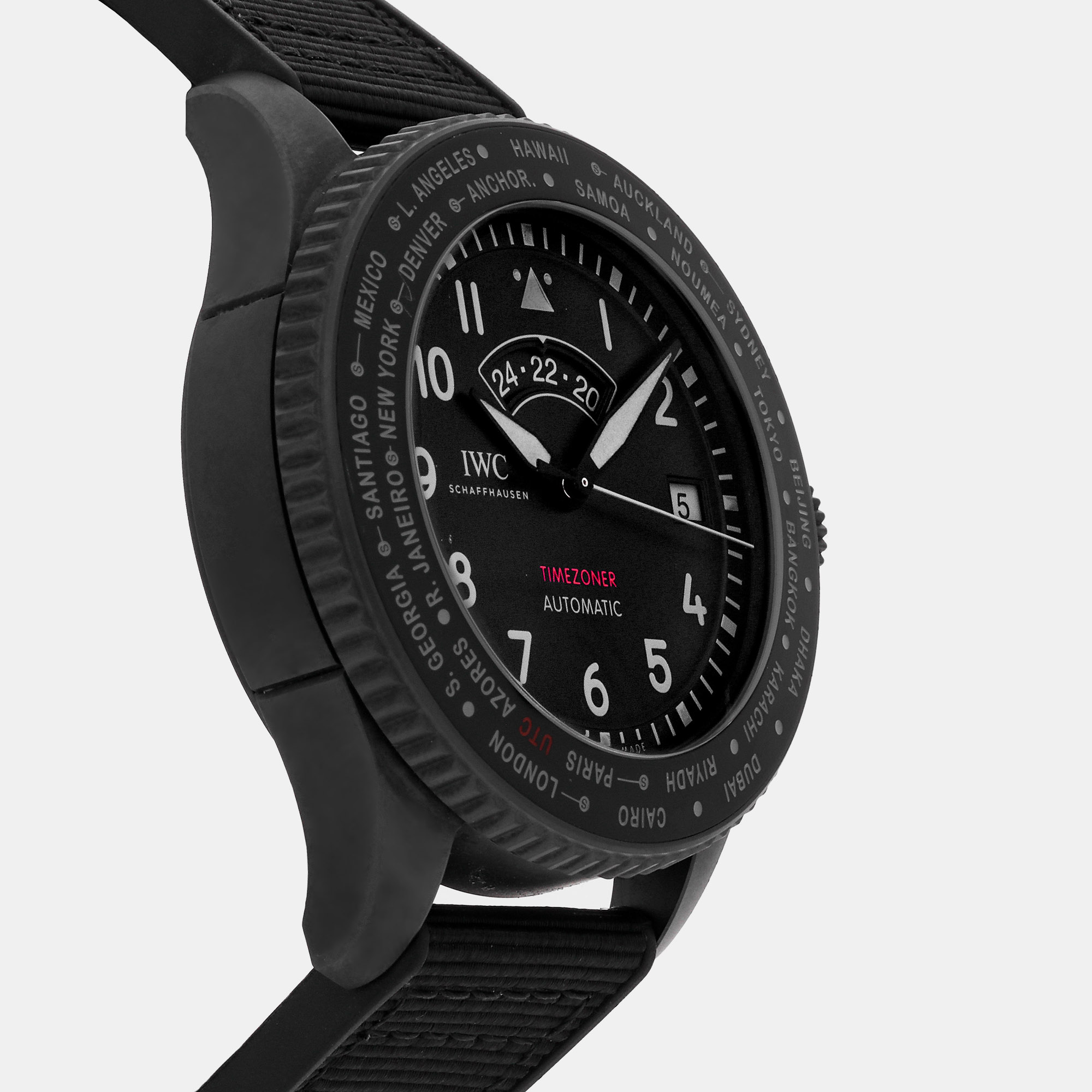 

IWC Black Ceramic Pilot's IW3955-05 Automatic Men's Wristwatch 46 mm
