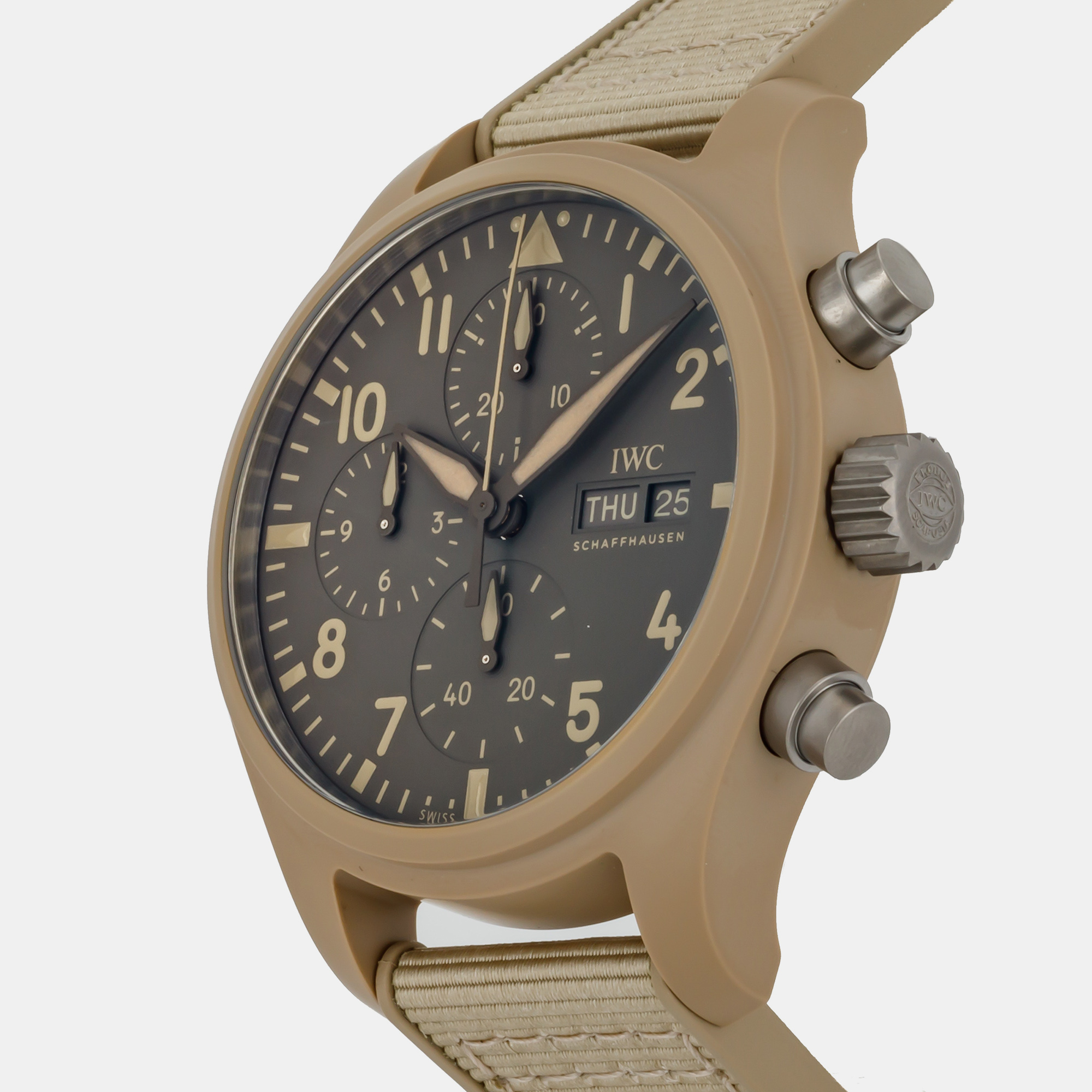 

IWC Brown Ceramic Pilot's IW3894-02 Automatic Men's Wristwatch 41 mm