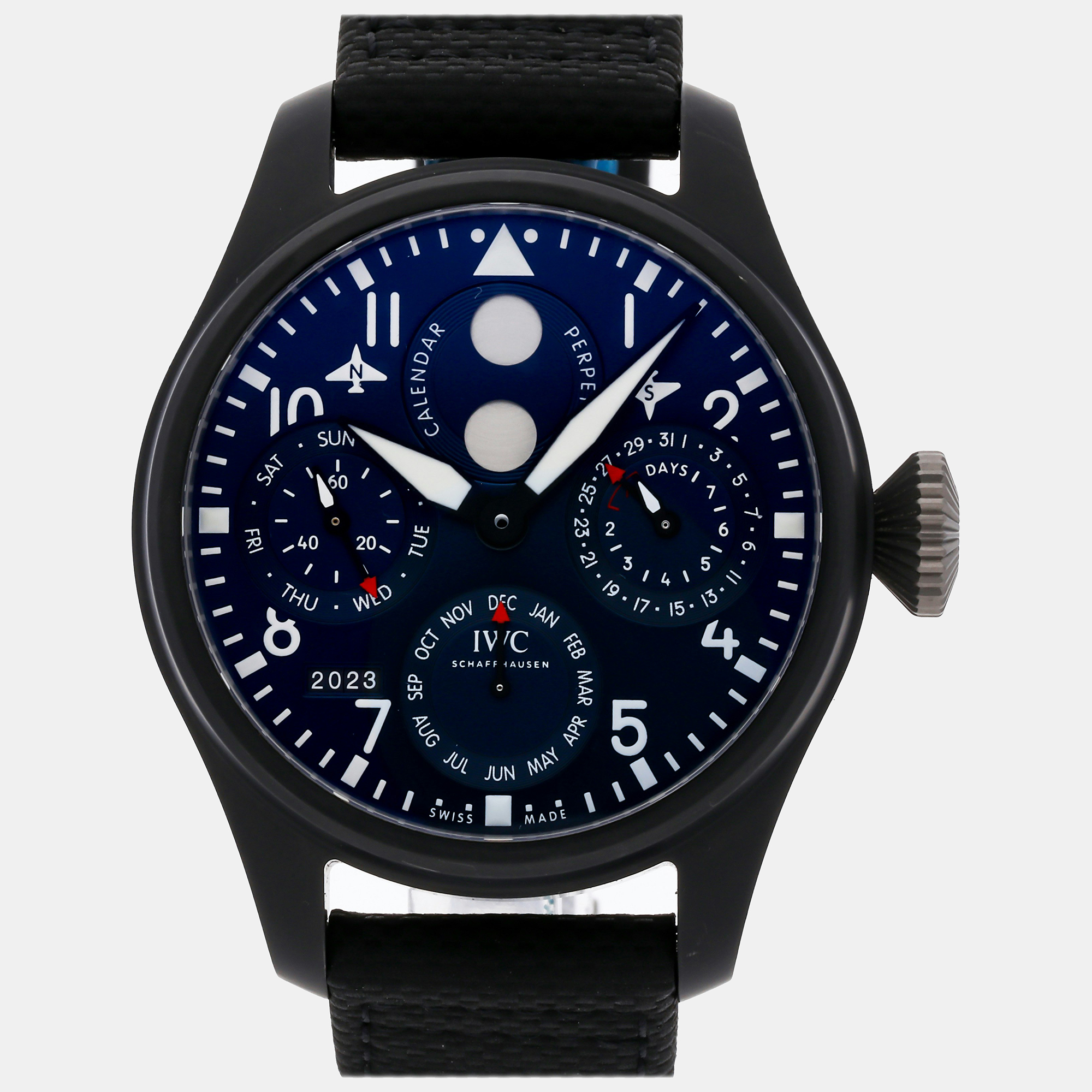

IWC Blue Ceramic Big Pilot's IW5030-01 Automatic Men's Wristwatch 46 mm