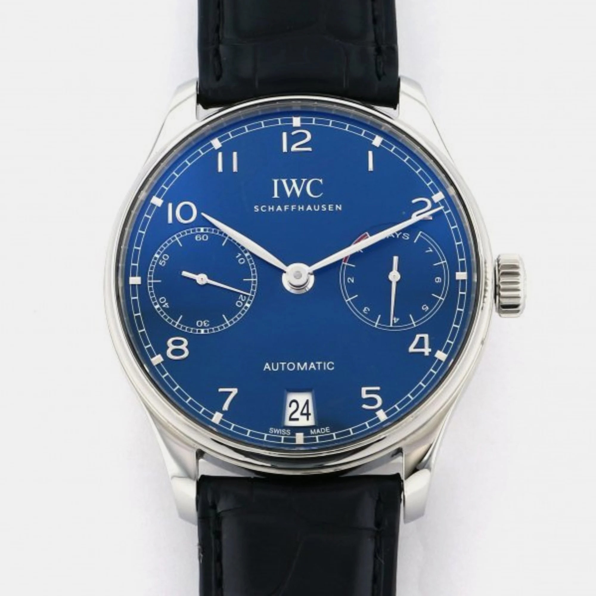 

IWC Blue Stainless steel Portugieser IW500710 Men's Wristwatch