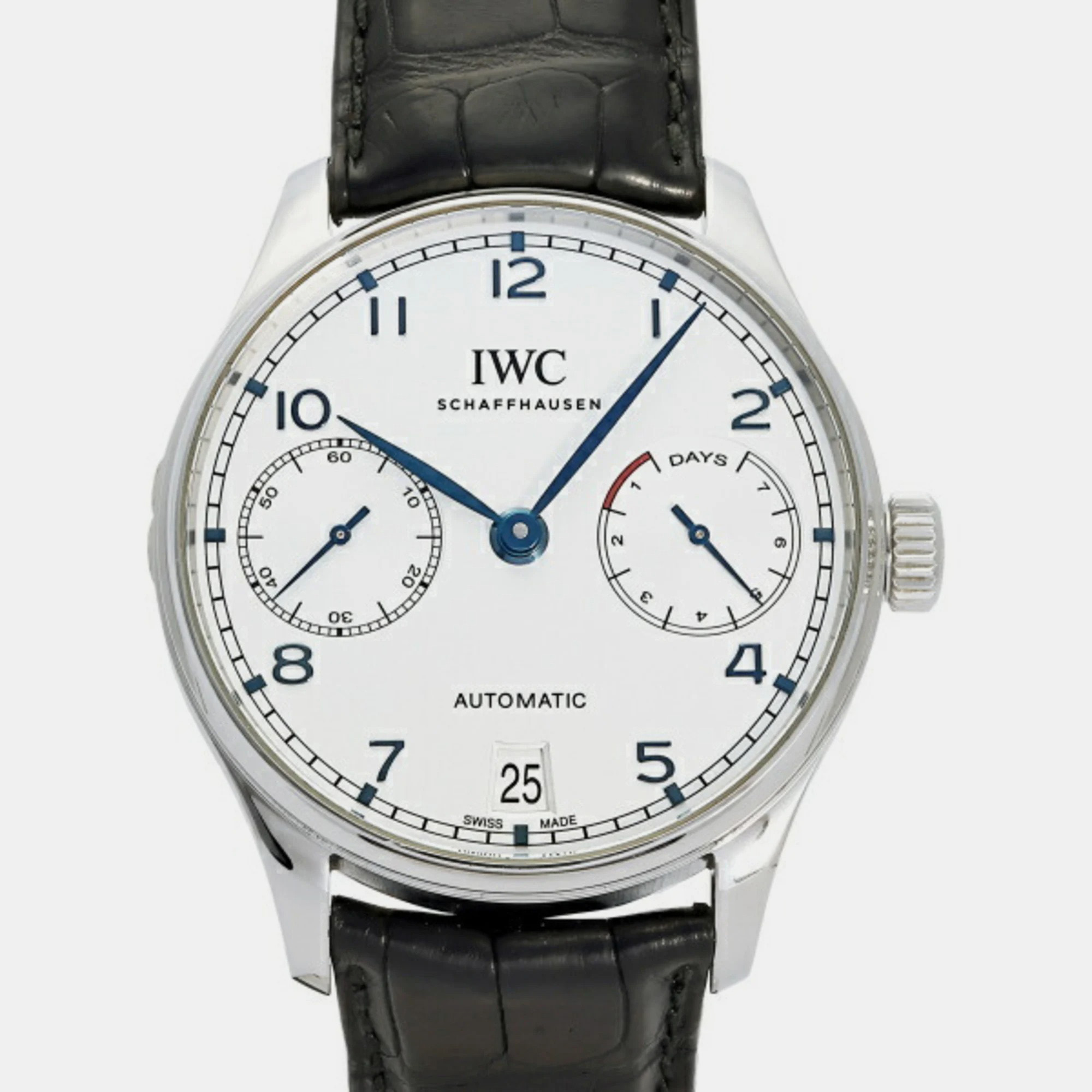 

IWC Silver Stainless steel Portugieser IW500705 Men's Wristwatch