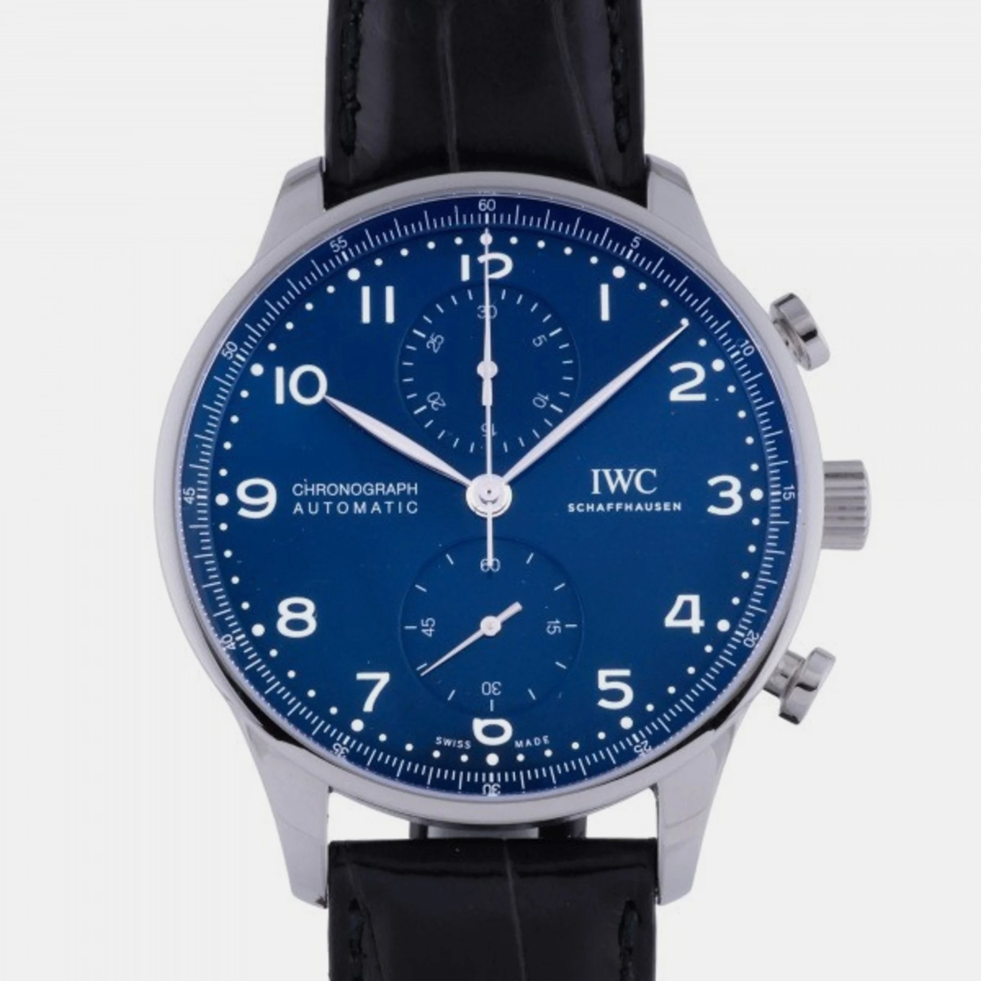 

IWC Blue Stainless steel Portugieser IW371601 Men's Wristwatch