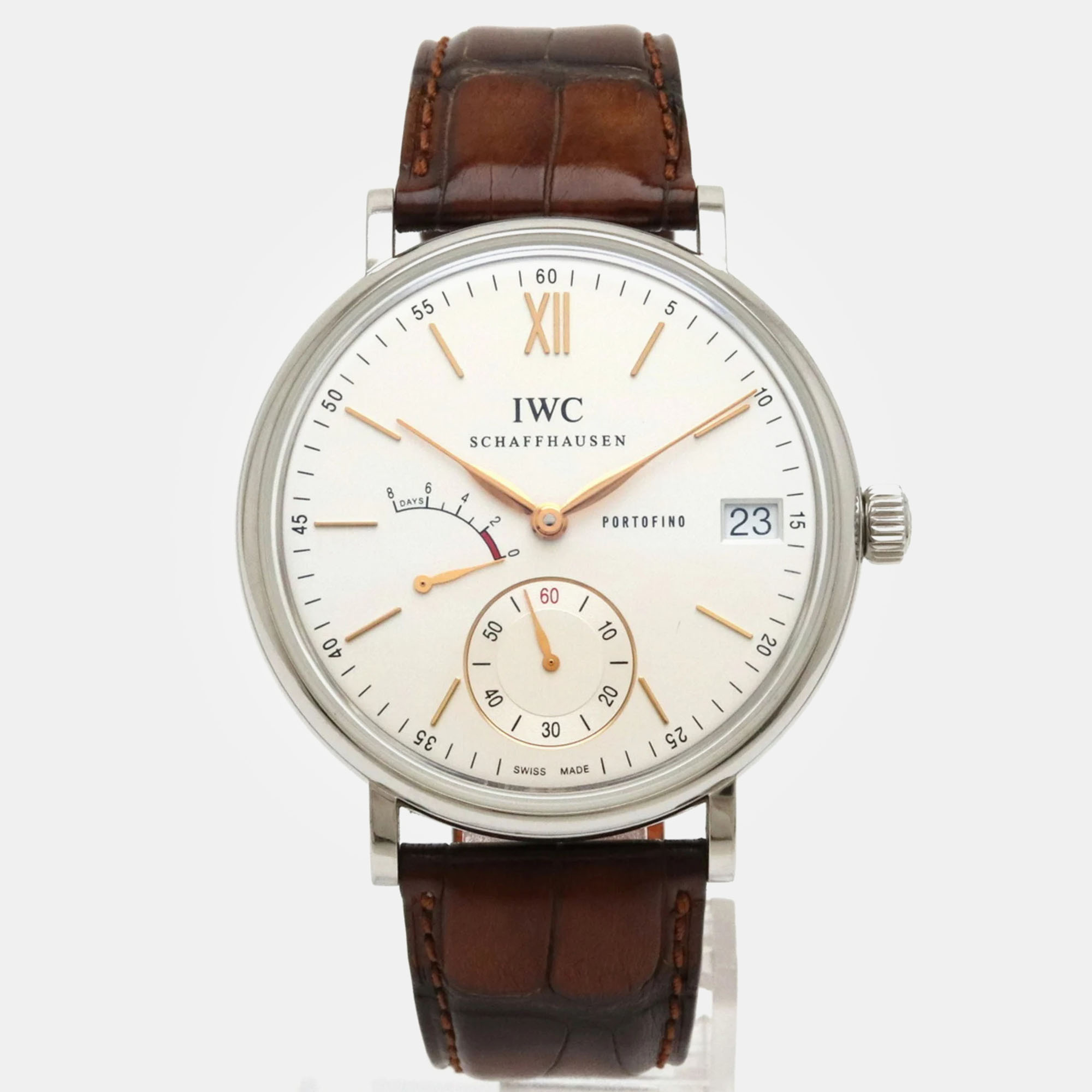 

IWC Silver Stainless Steel Portofino IW510103 Men's Wristwatch