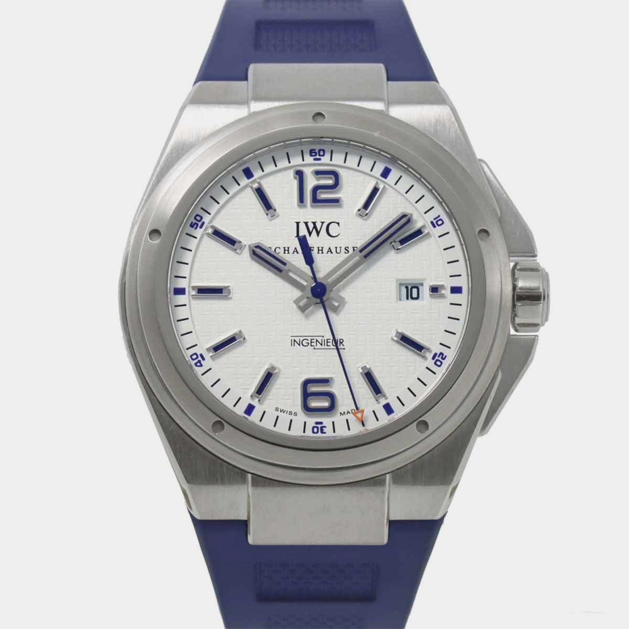 

IWC Silver Stainless Steel Ingenieur IW323608 Automatic Men's Wristwatch 45 mm