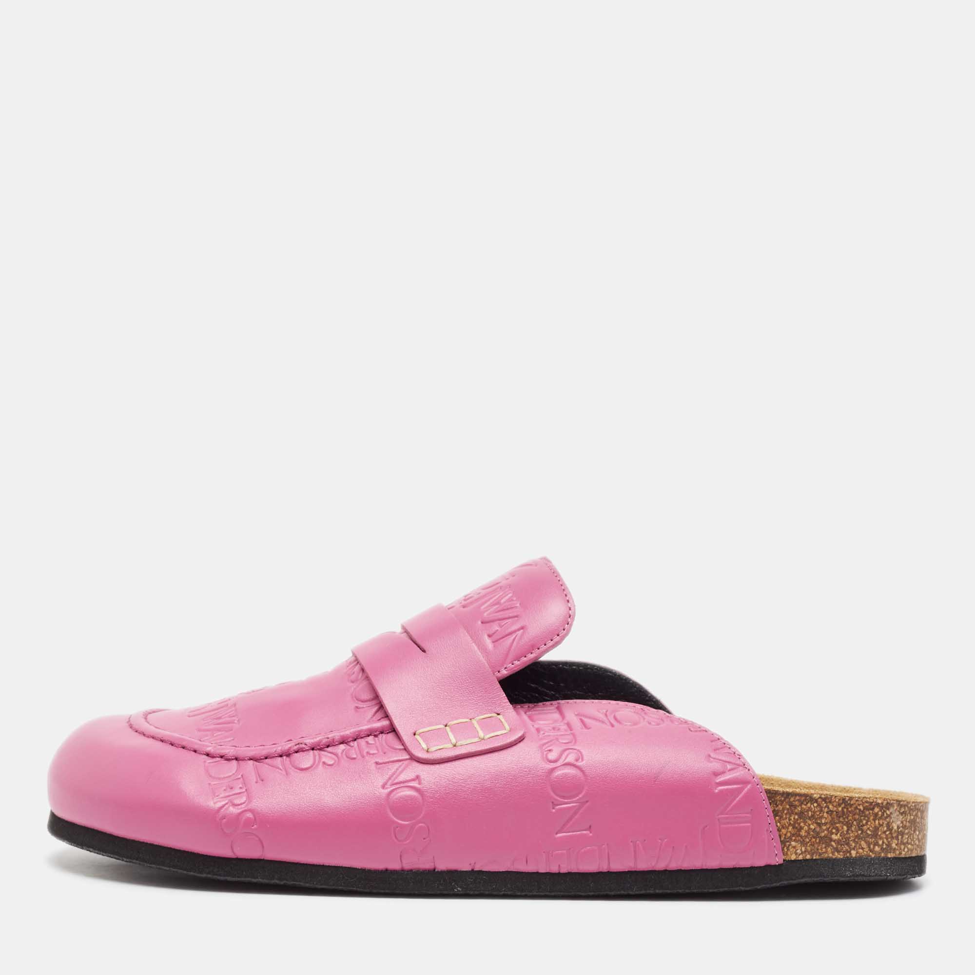 

J.W.Anderson Pink Leather Mules Size