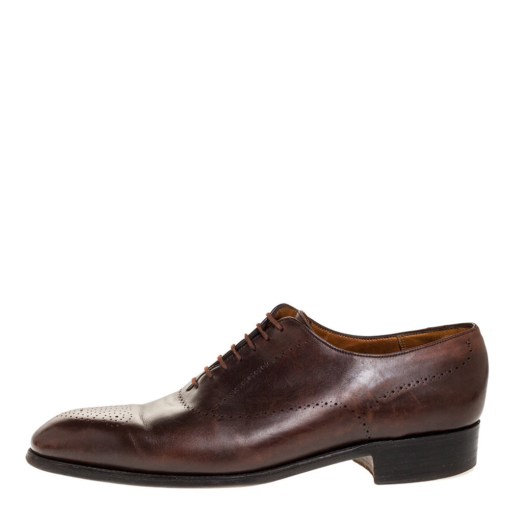 

J.W Anderson Brown Leather Oxford Size