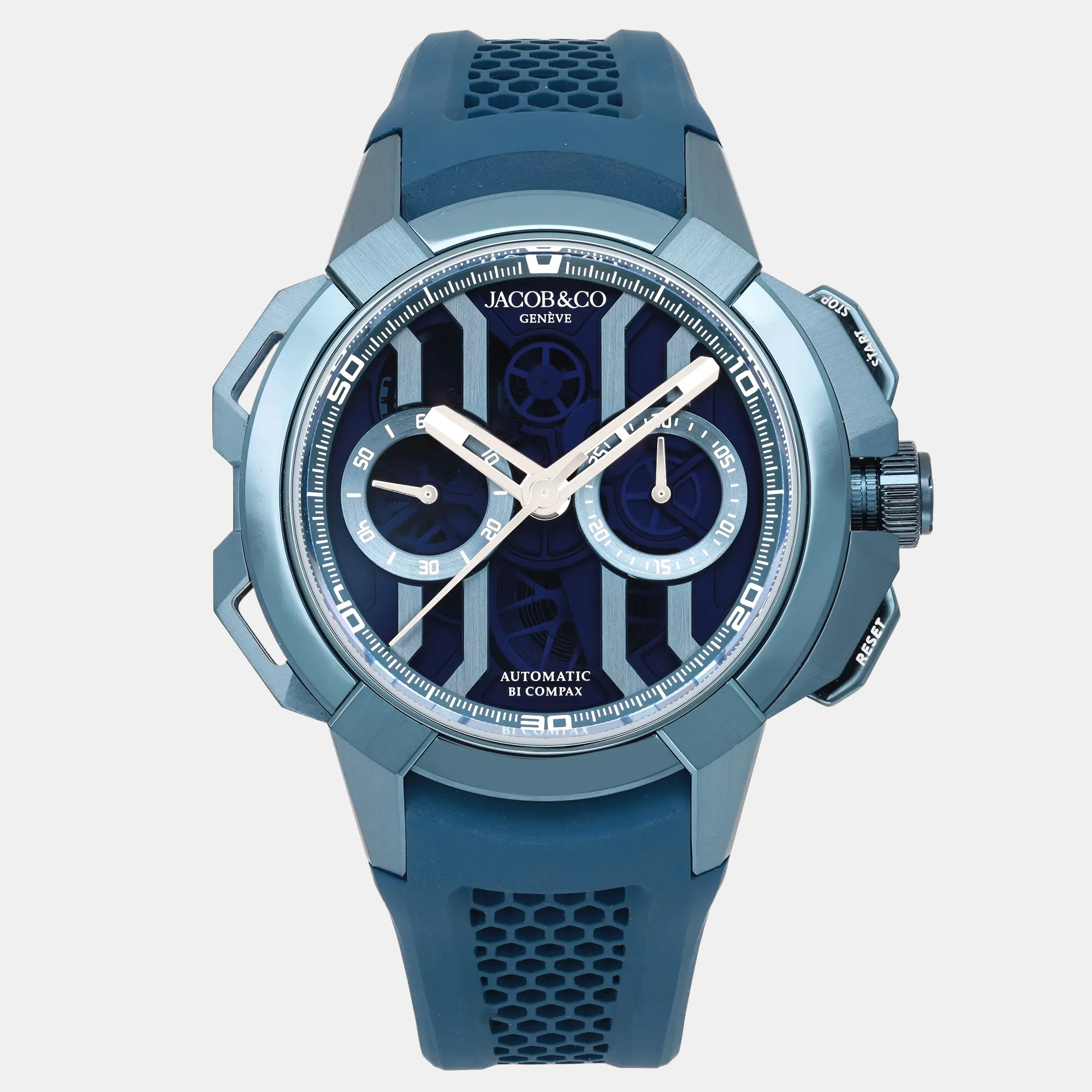 

Jacob & Co Epic X Chrono EC400.22.AF.AA.A Automatic Blue Dial Titanium Men's Wristwatch 44 mm