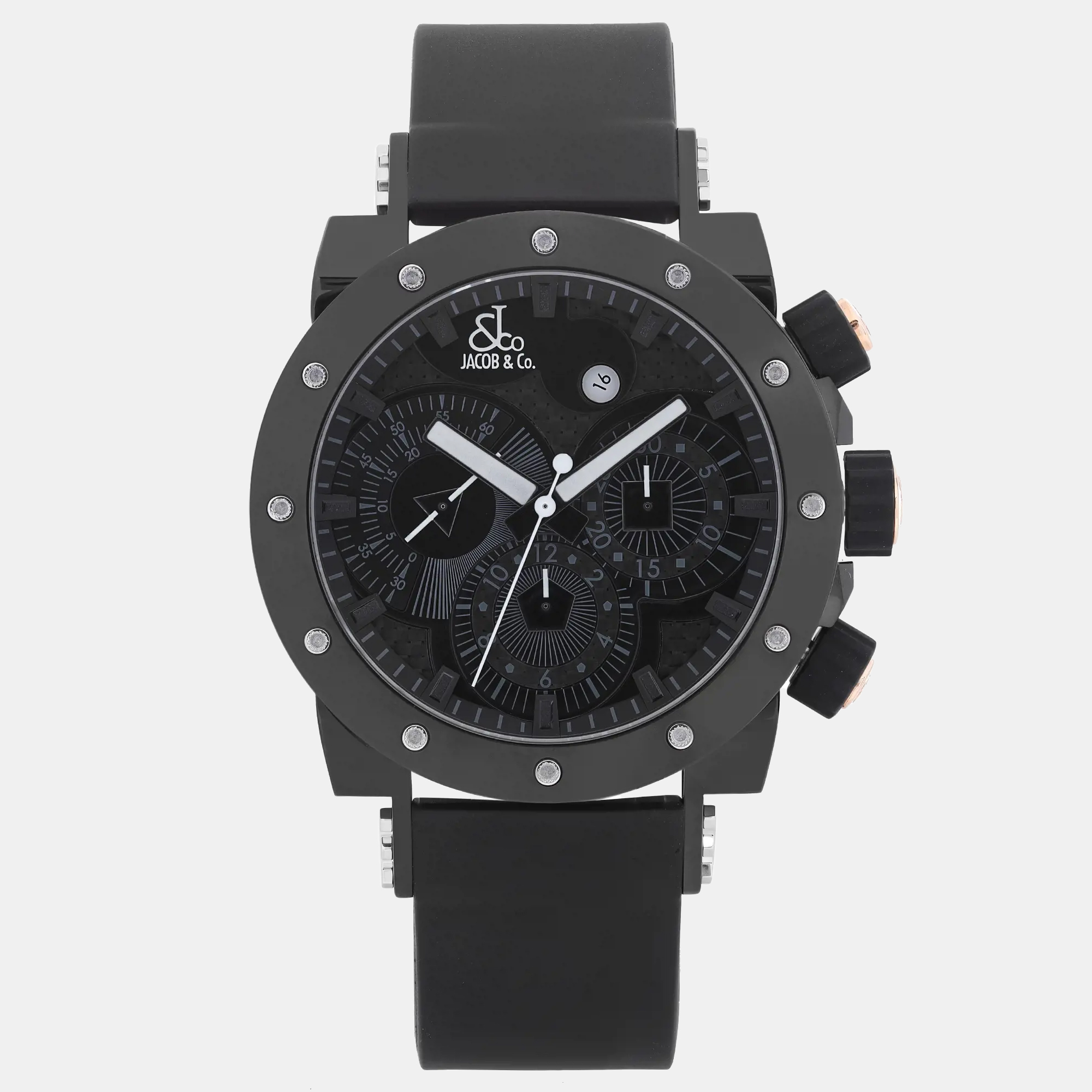 

Jacob & Co Epic II E2CBR Automatic Black PVD Coated Stainless Steel Men's Wristwatch 46 mm