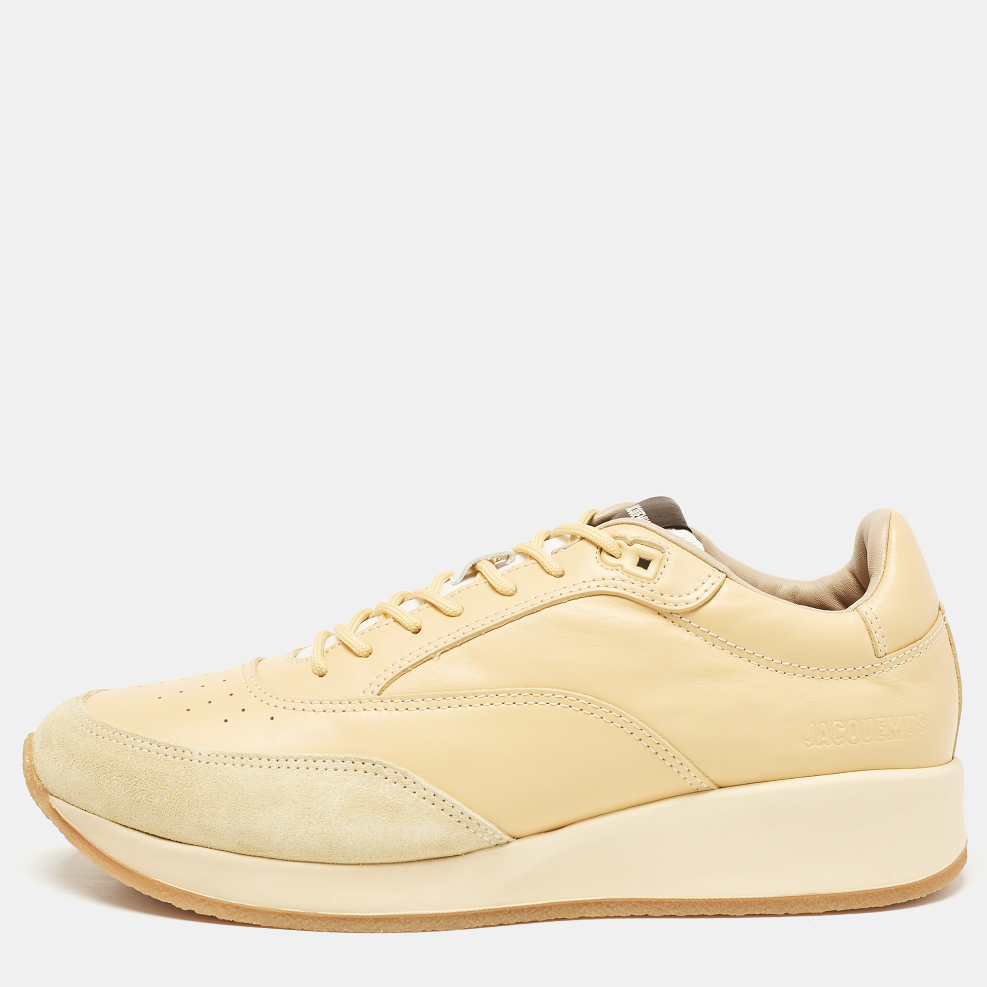 

Jacquemus Yellow Leather and Suede La Daddy Sneakers Size