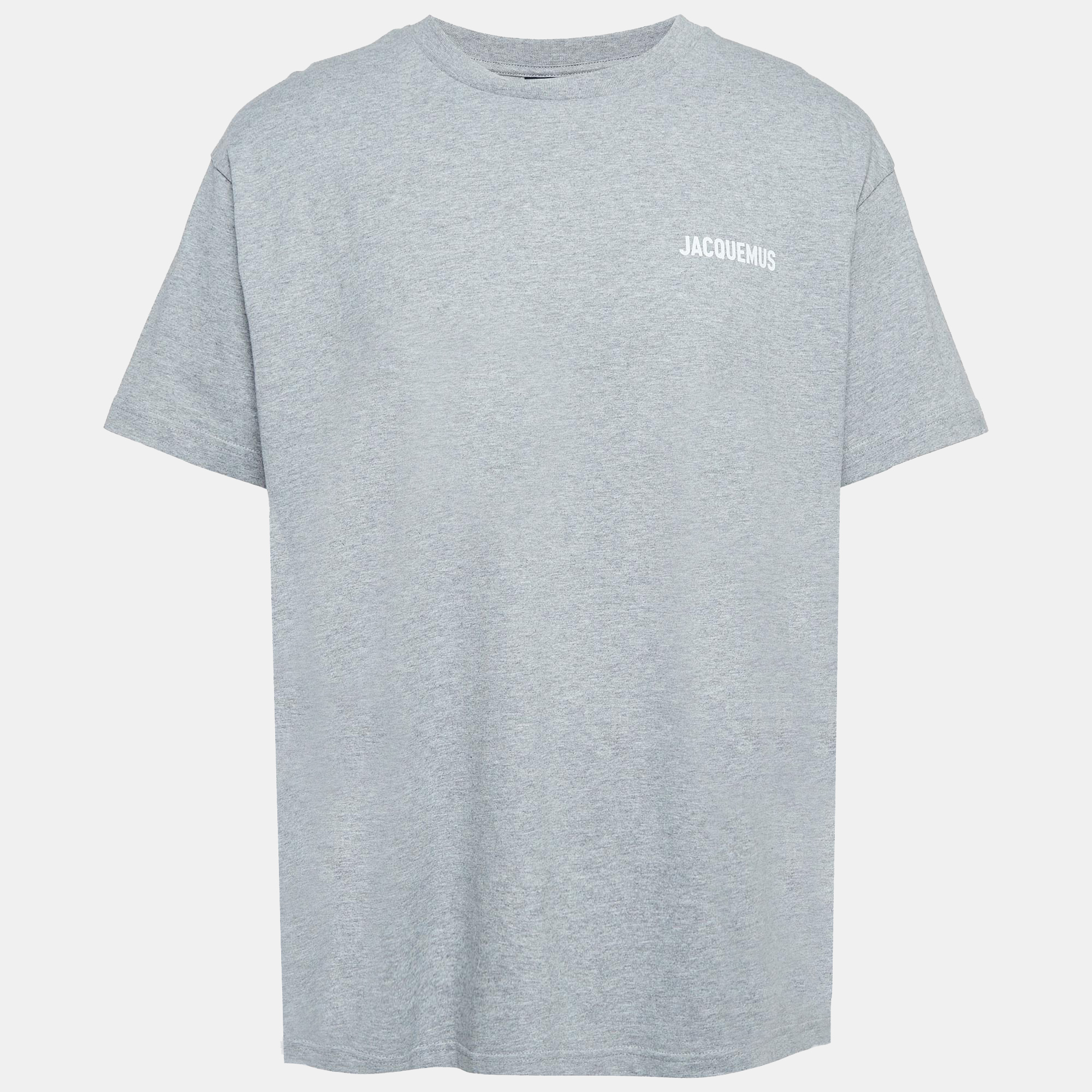 

Jacquemus Grey Cotton Knit Crew Neck T-Shirt XL