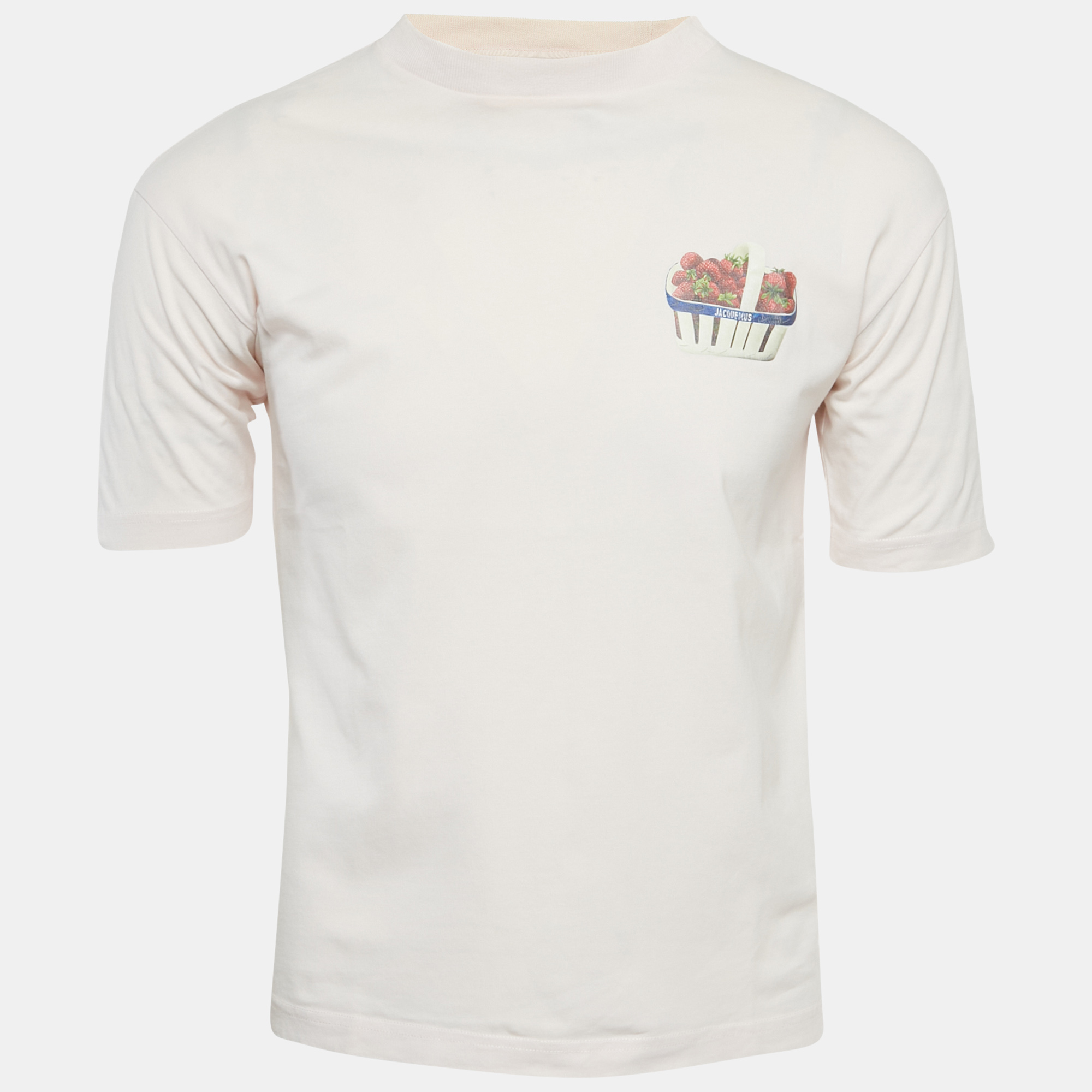 

Jacquemus Pink Floral Print Jersey Crewneck T-Shirt XS