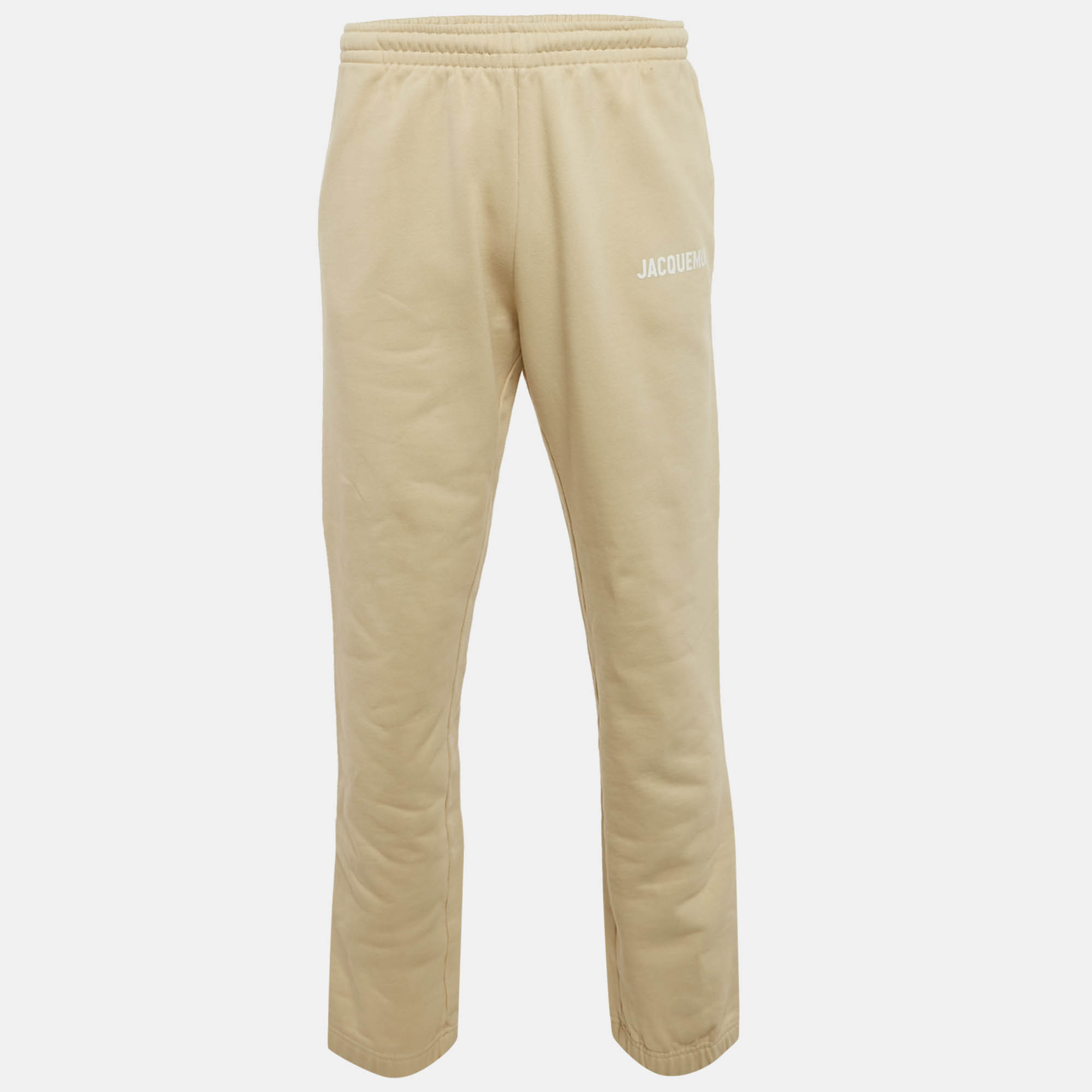 

Jacquemus Beige Logo Print Cotton Le Jogging Pants L