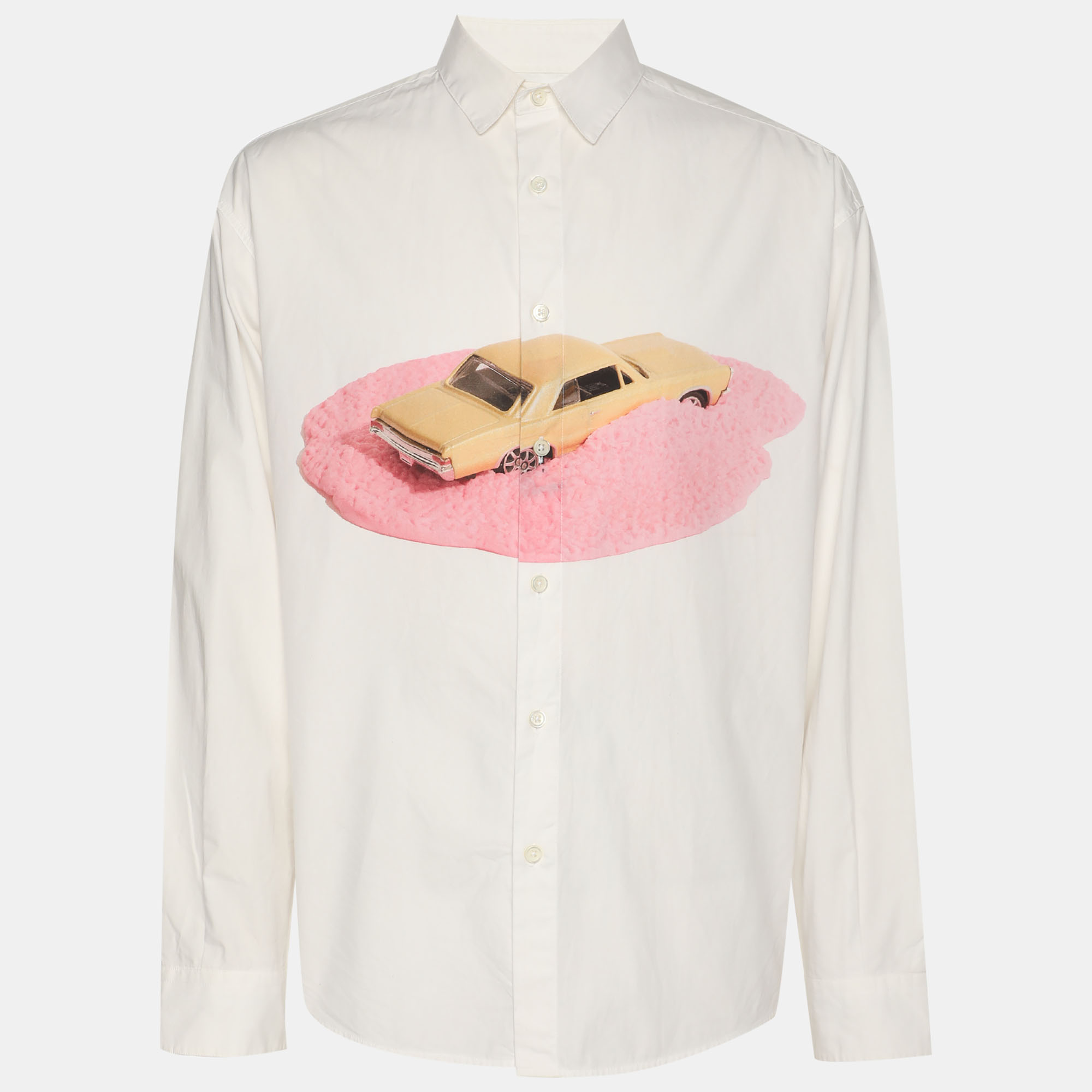 

Jacquemus White Graphic Print Cotton Longs Sleeve Shirt S