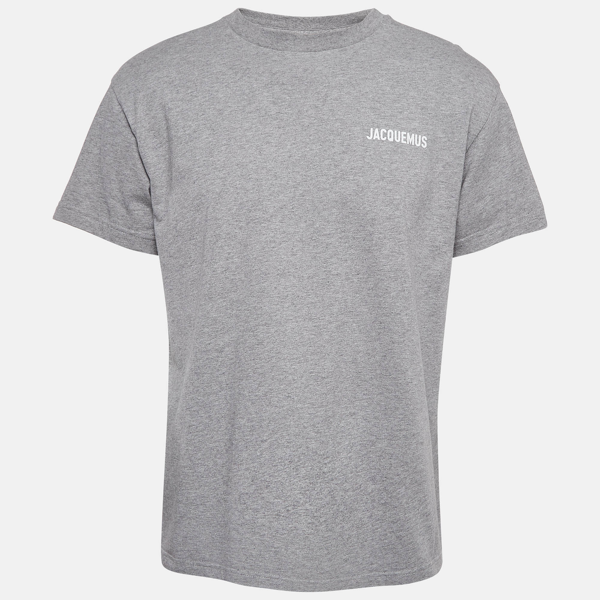 

Jacquemus Grey Printed Cotton Knit T-shirt L