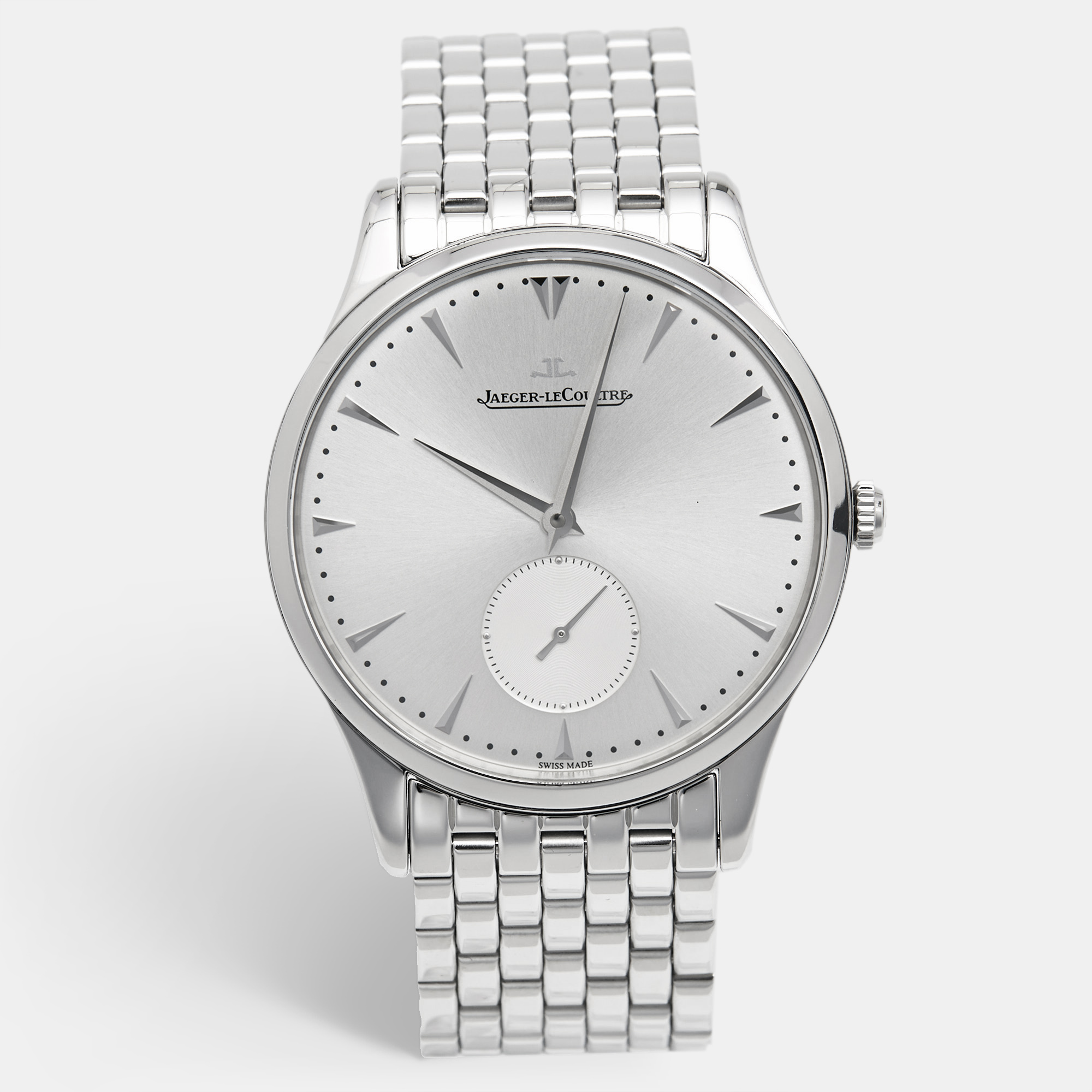 

Jaeger LeCoultre Silver Stainless Steel Master Grande Ultra Thin