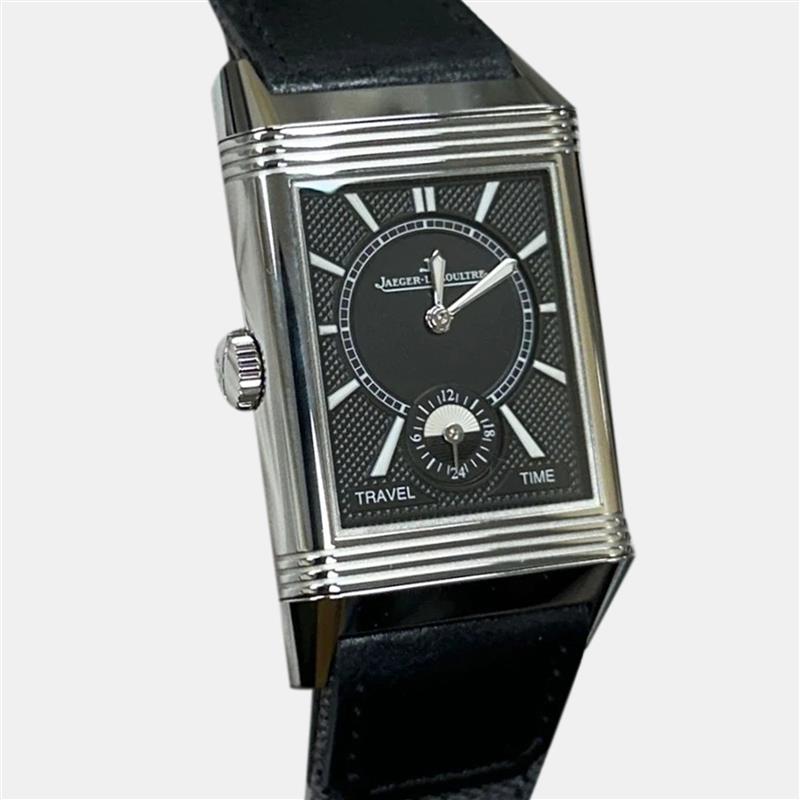 Pre-owned Jaeger-lecoultre Reverso Classic Duoface Q3848422 Automatic Silver Stainless Steel Men's Wristwatch