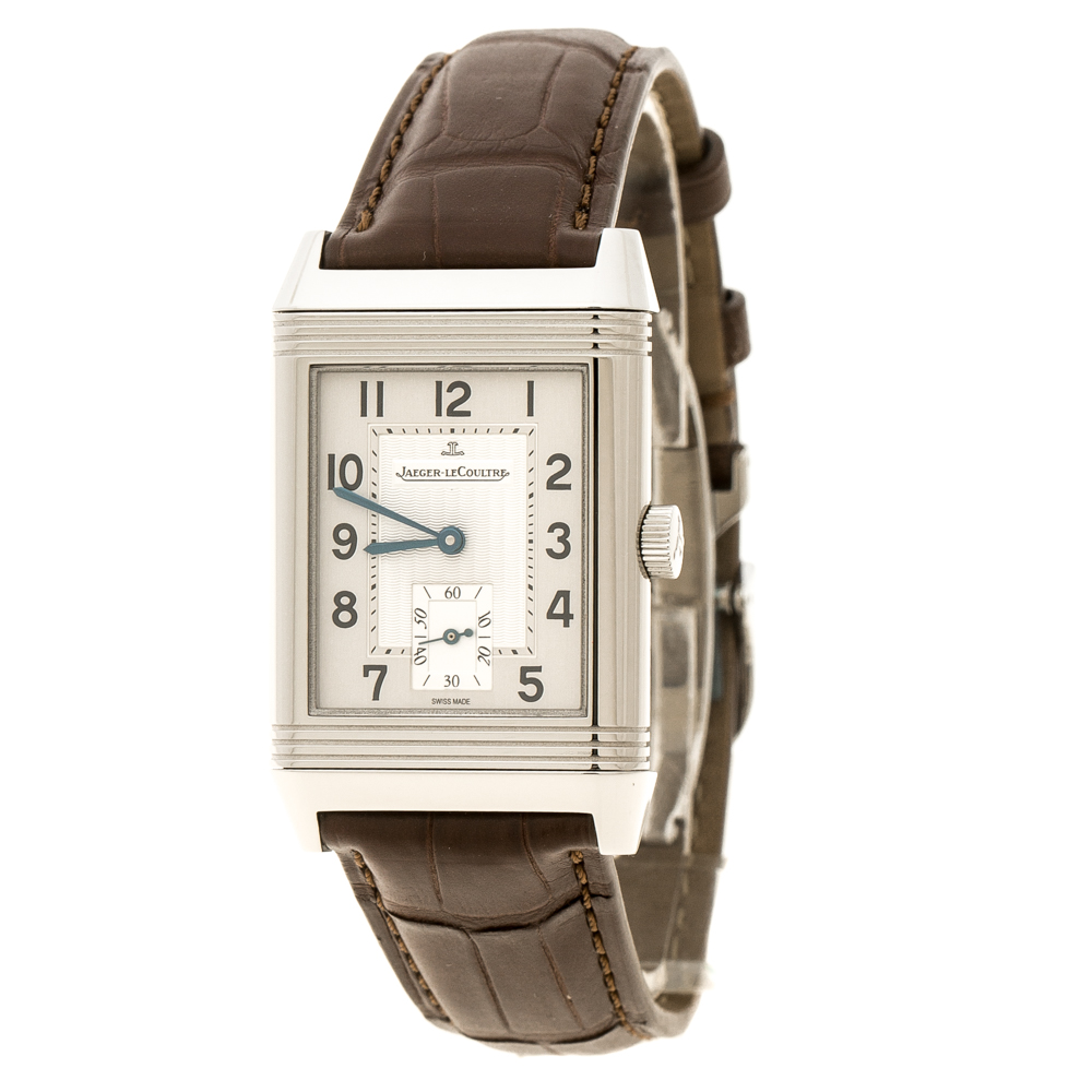 Jaeger-LeCoultre Silver Grey Stainless Steel Reverso GT 270.8.62 Men's Wristwatch 26 mm