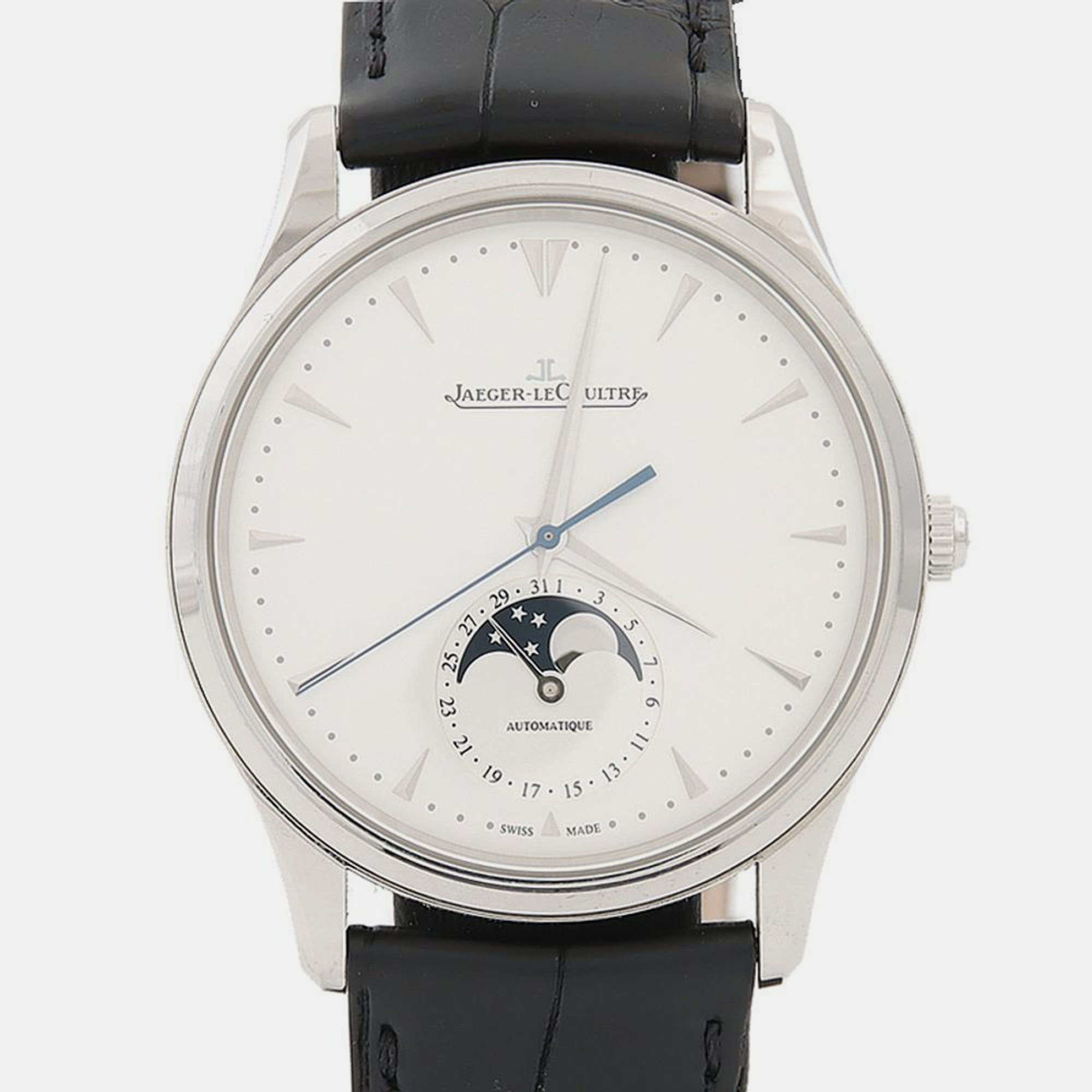 

Jaeger-LeCoultre Master Ultra Thin Moonphase Q1368420 Automatic Stainless Steel Men's Wristwatch 39 mm, White