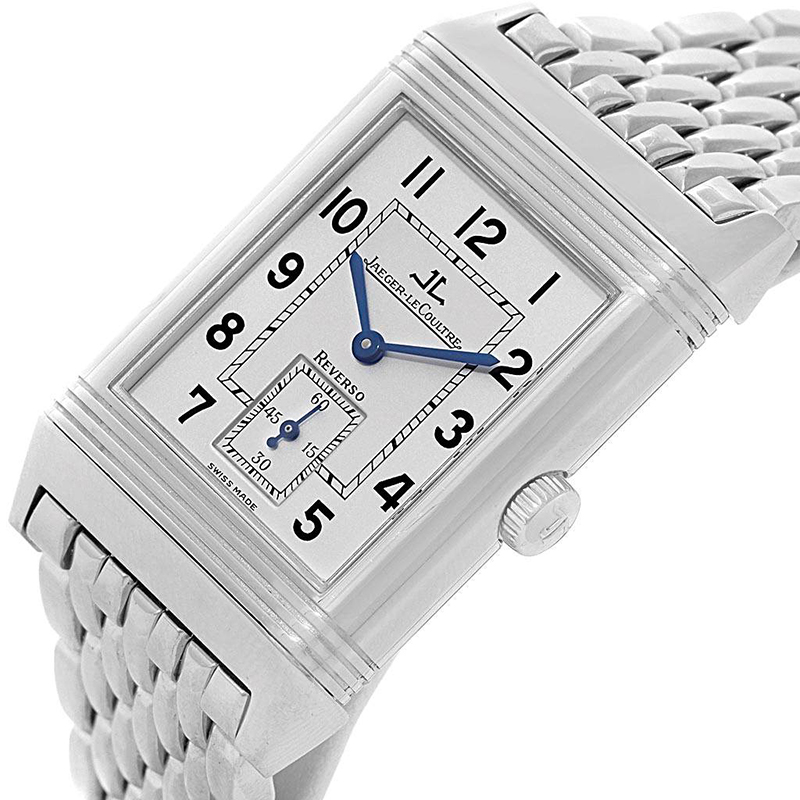 

Jaeger LeCoultre Silver Stainless Steel Reverso Grande Taille