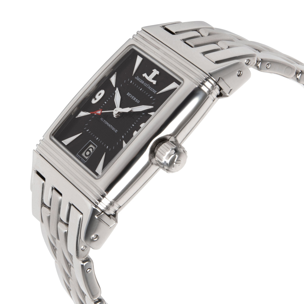 

Jaeger-LeCoultre Black Stainless Steel Reverso Gran Sport