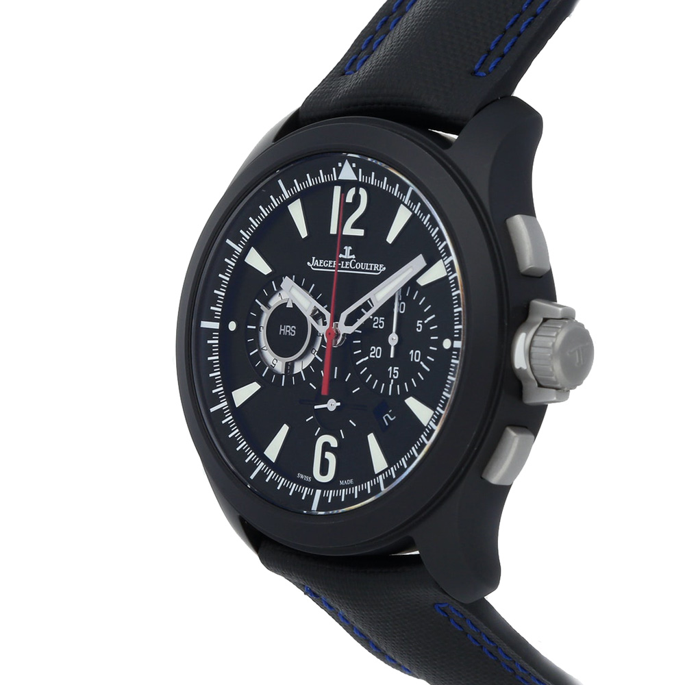 

Jaeger LeCoultre Black Ceramic Master Compressor Chronograph Limited Edition Q204C470 Men's Wristwatch